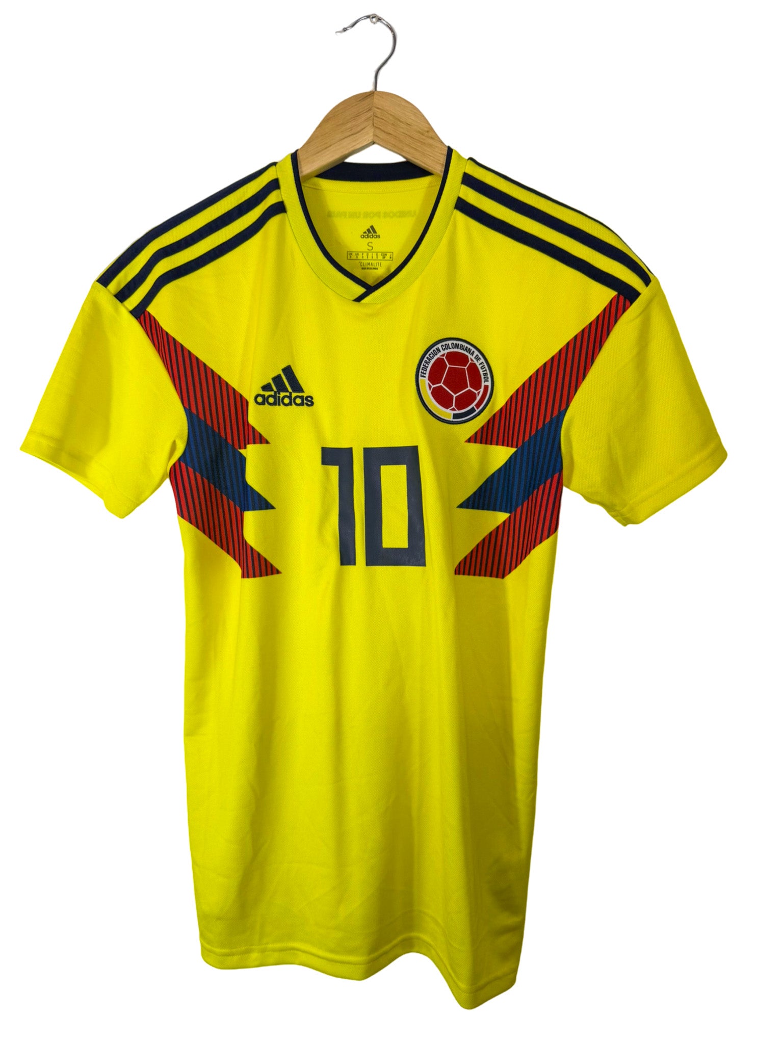2018 - Camiseta local de Colombia [#9 Falcao] Adidas - Talla M