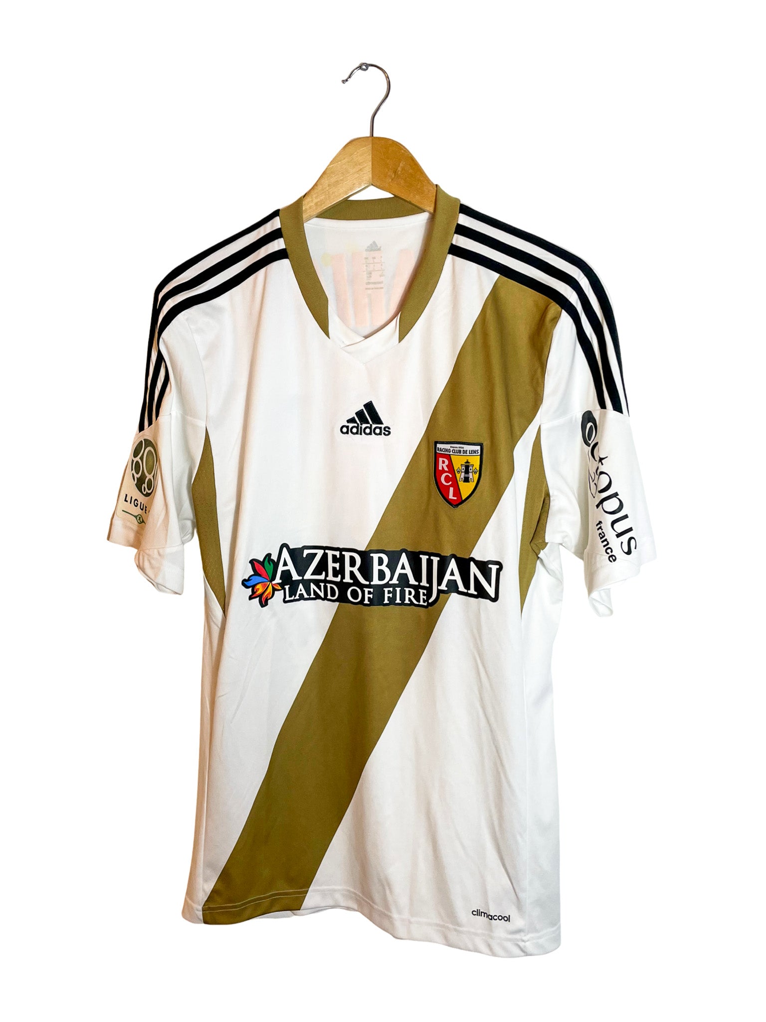 2013/2014 – Maillot Racing Club de Lens extérieur [YAHIA] Adidas Match Issue - L