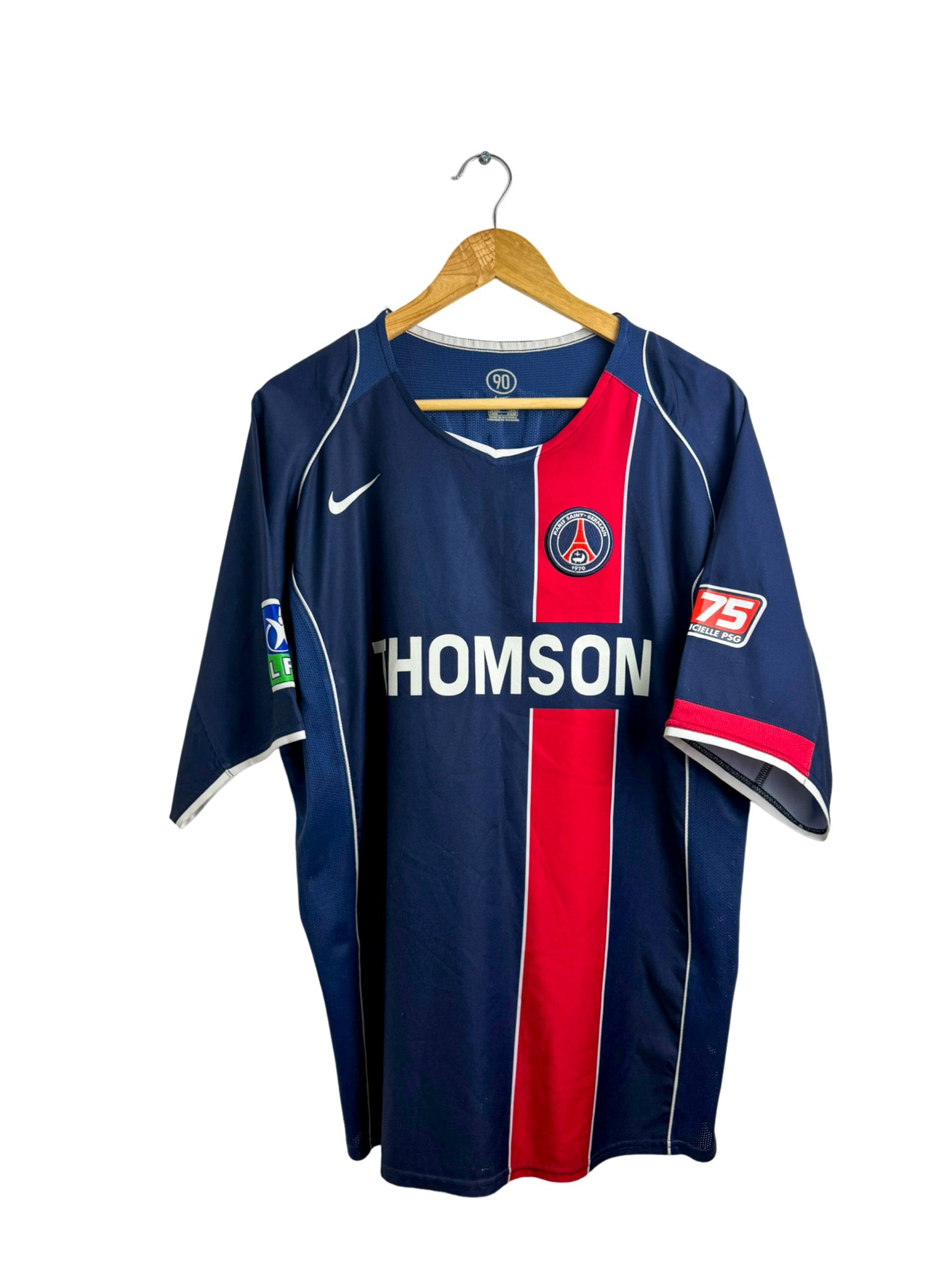 2003/2004 - Camiseta local del PSG [#10 Ronaldinho] Nike - Talla XXL