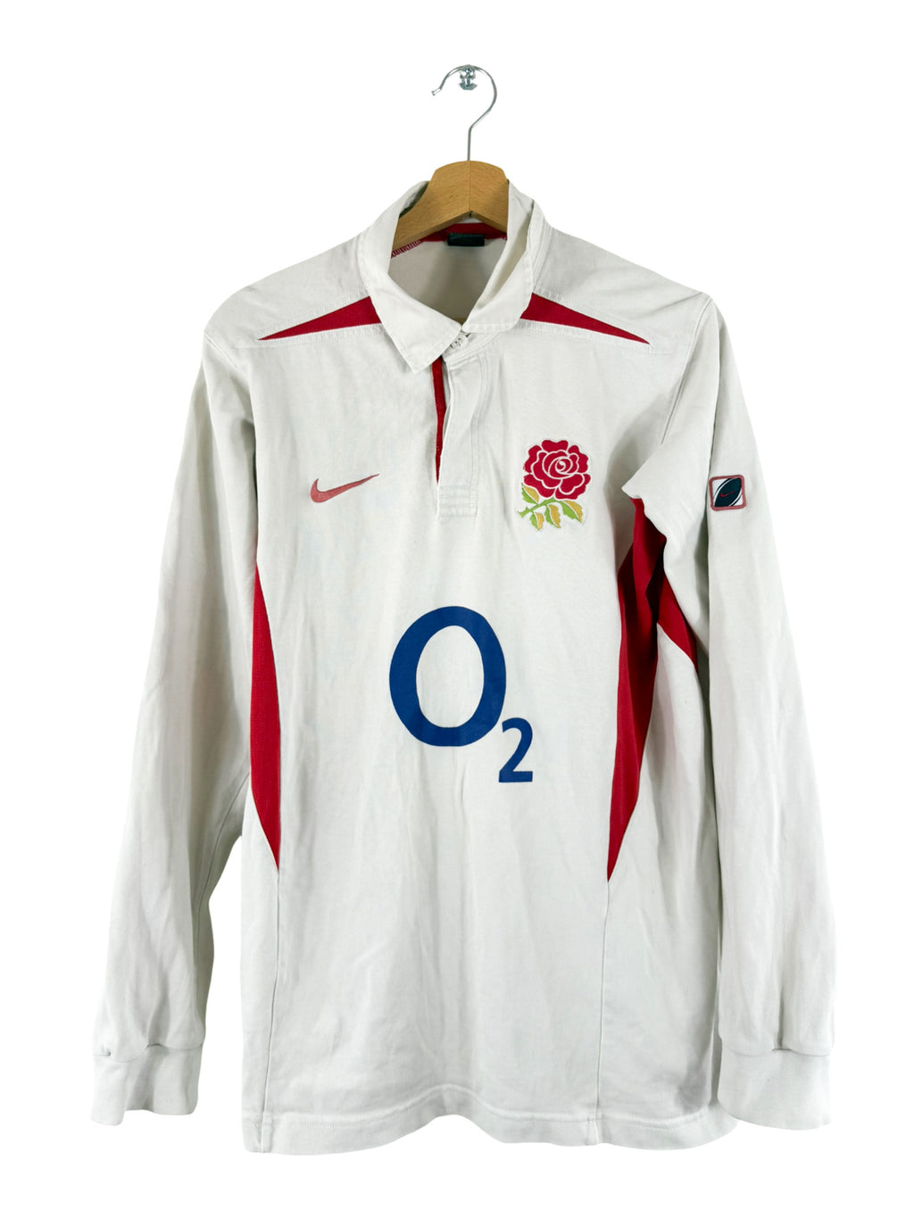 2003/2004 – England Home Rugby Long Sleeve Shirt - M