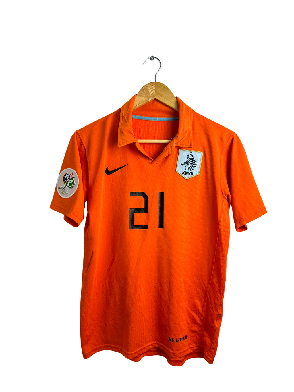 2006 – Camiseta local de Holanda [#21 Babel] Nike – Talla S