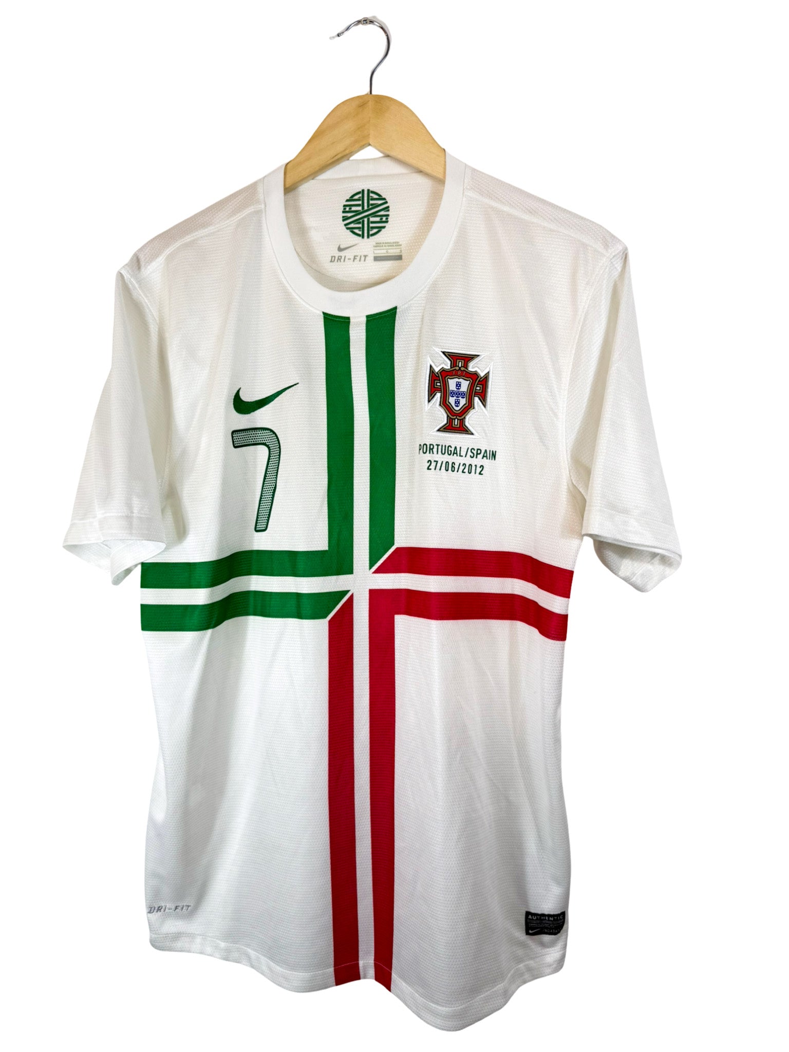 2008 - Camiseta local de Portugal [#7 Ronaldo] Nike - Talla XL