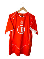 2004 – Netherlands Home Shirt [#10 Van Nistelrooy] - M