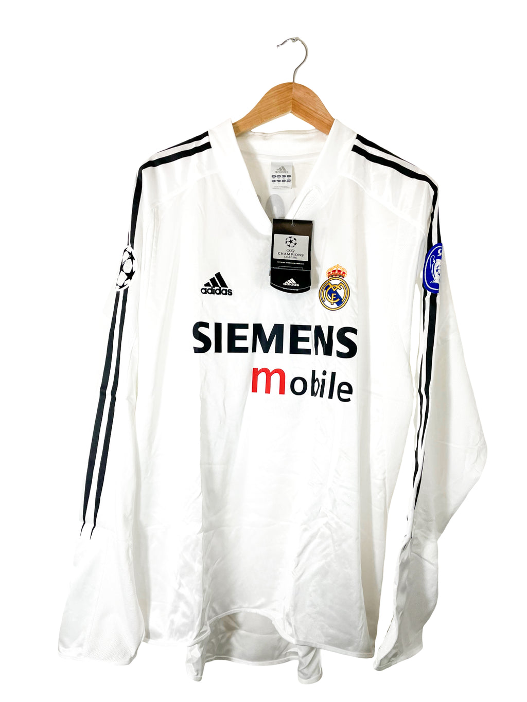 2004/2005 – Camiseta Real Madrid local [#5 ZIDANE] *manga larga* - XL