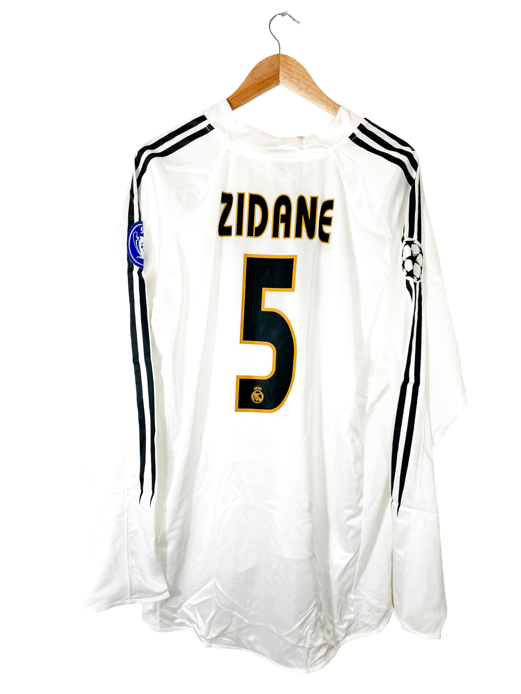 2004/2005 – Camiseta Real Madrid local [#5 ZIDANE] *manga larga* - XL