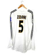 2004/2005 – Camiseta Real Madrid local [#5 ZIDANE] *manga larga* - XL
