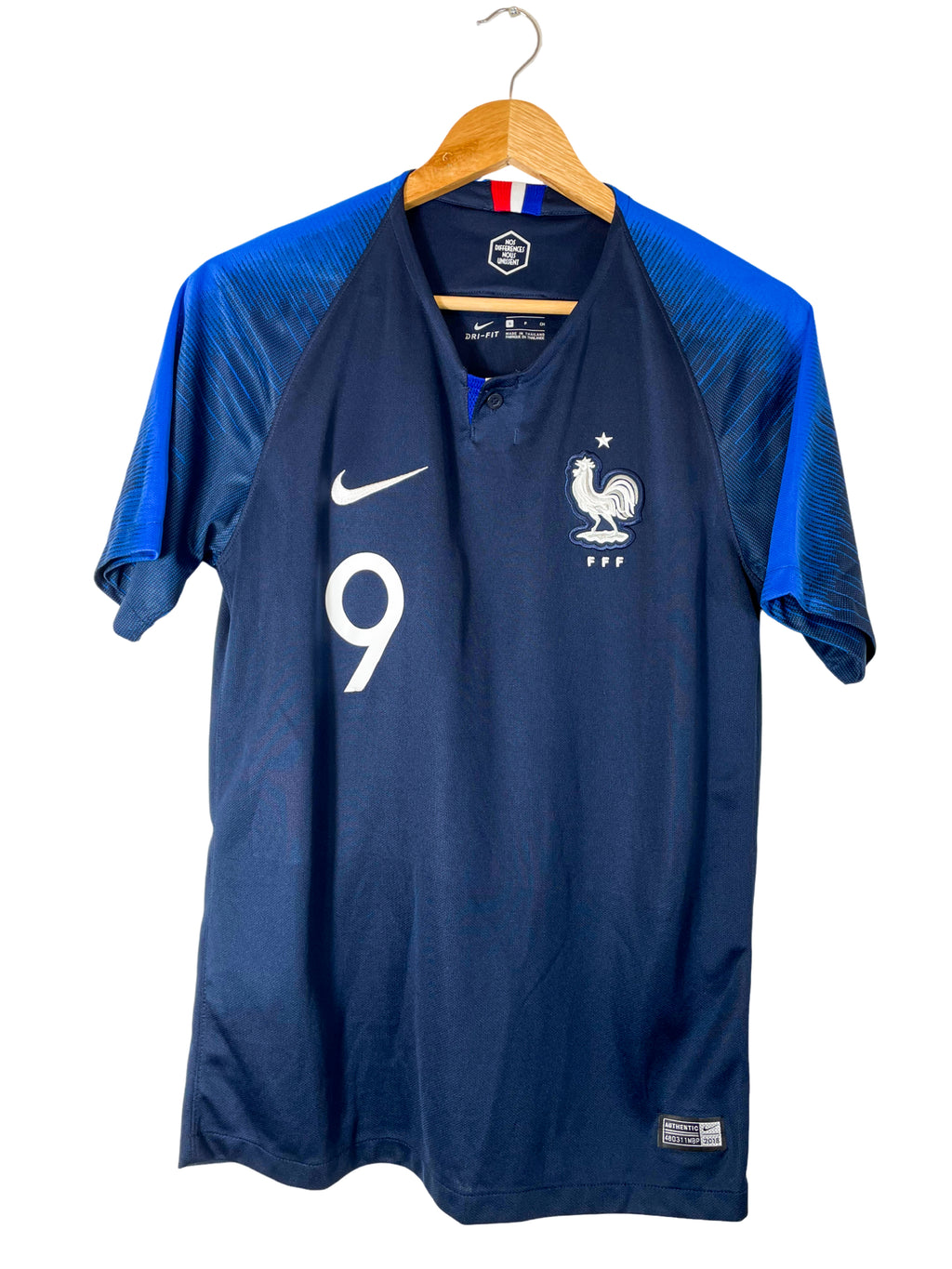 2018 – France National Team Home Jersey [#9 GIROUD]- S