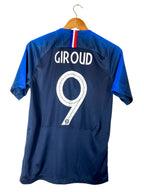 2018 – France National Team Home Jersey [#9 GIROUD]- S