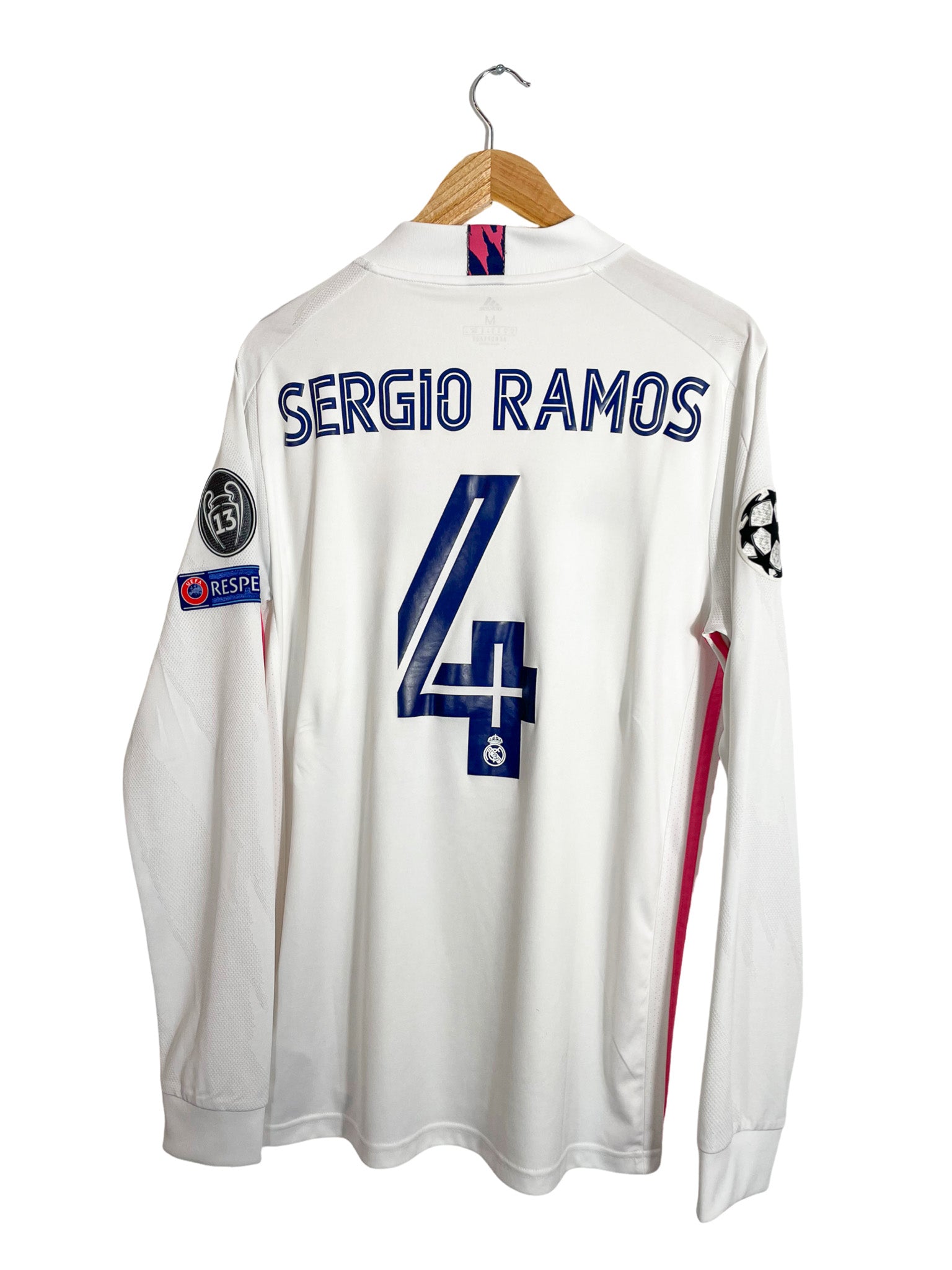 2020/2021 – Maillot Real Madrid domicile manches longues [#4 Sergio Ramos] Adidas - M