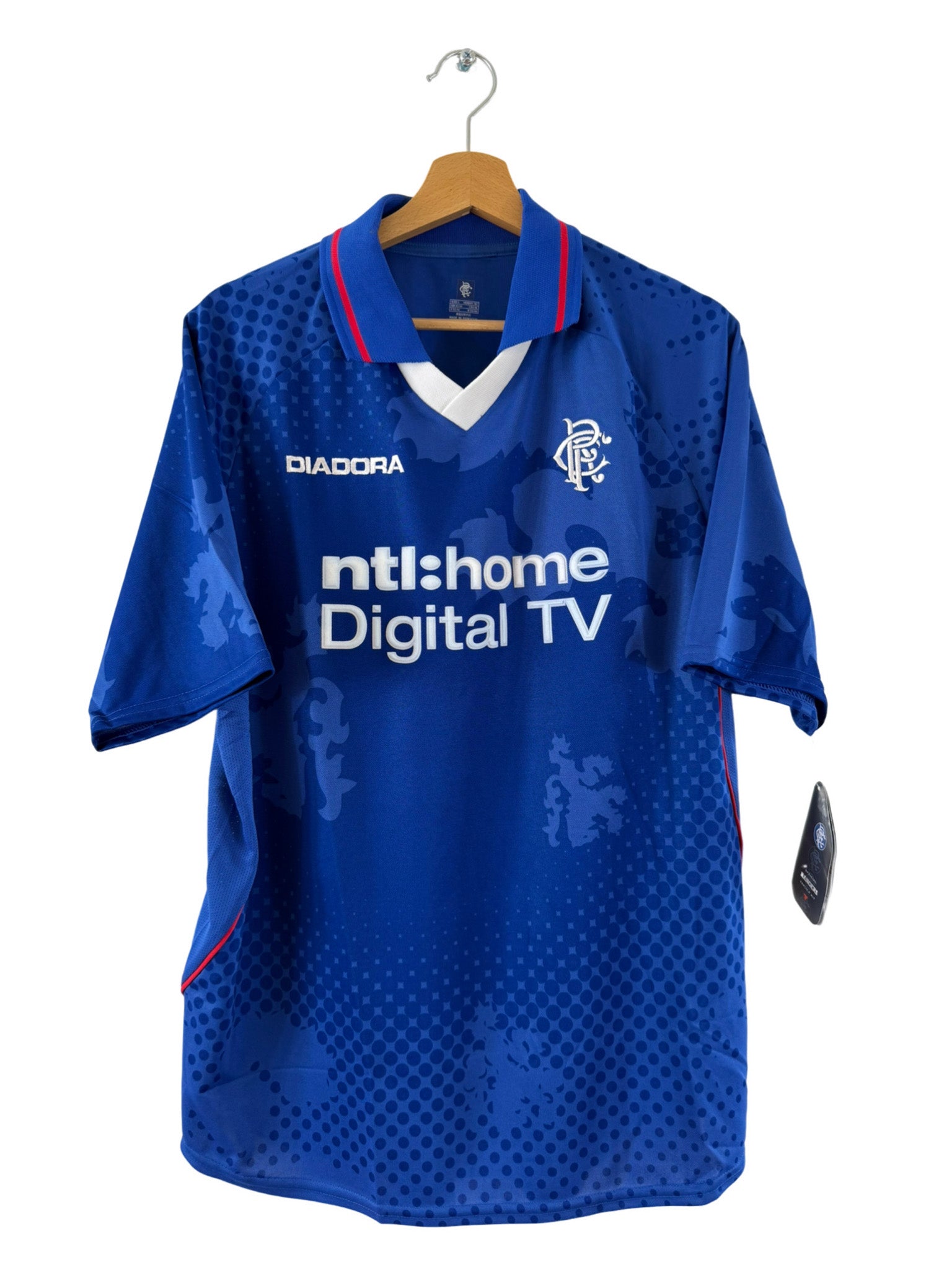 Camiseta Diadora del Glasgow Rangers 2002/2003 - Talla L