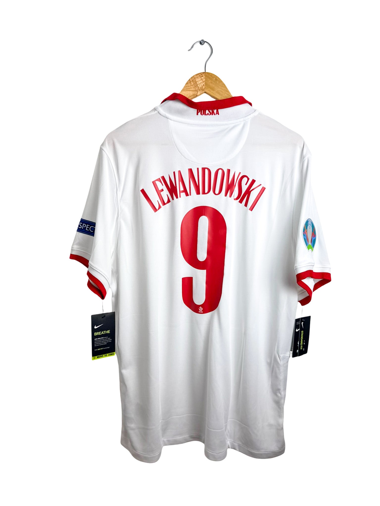 新品正規品ポーランド代表100周年ユニフォームLEWANDOWSKI 9番 2020 – Poland Home Jersey [#9 Lewandowski] – XL – Vista football shop