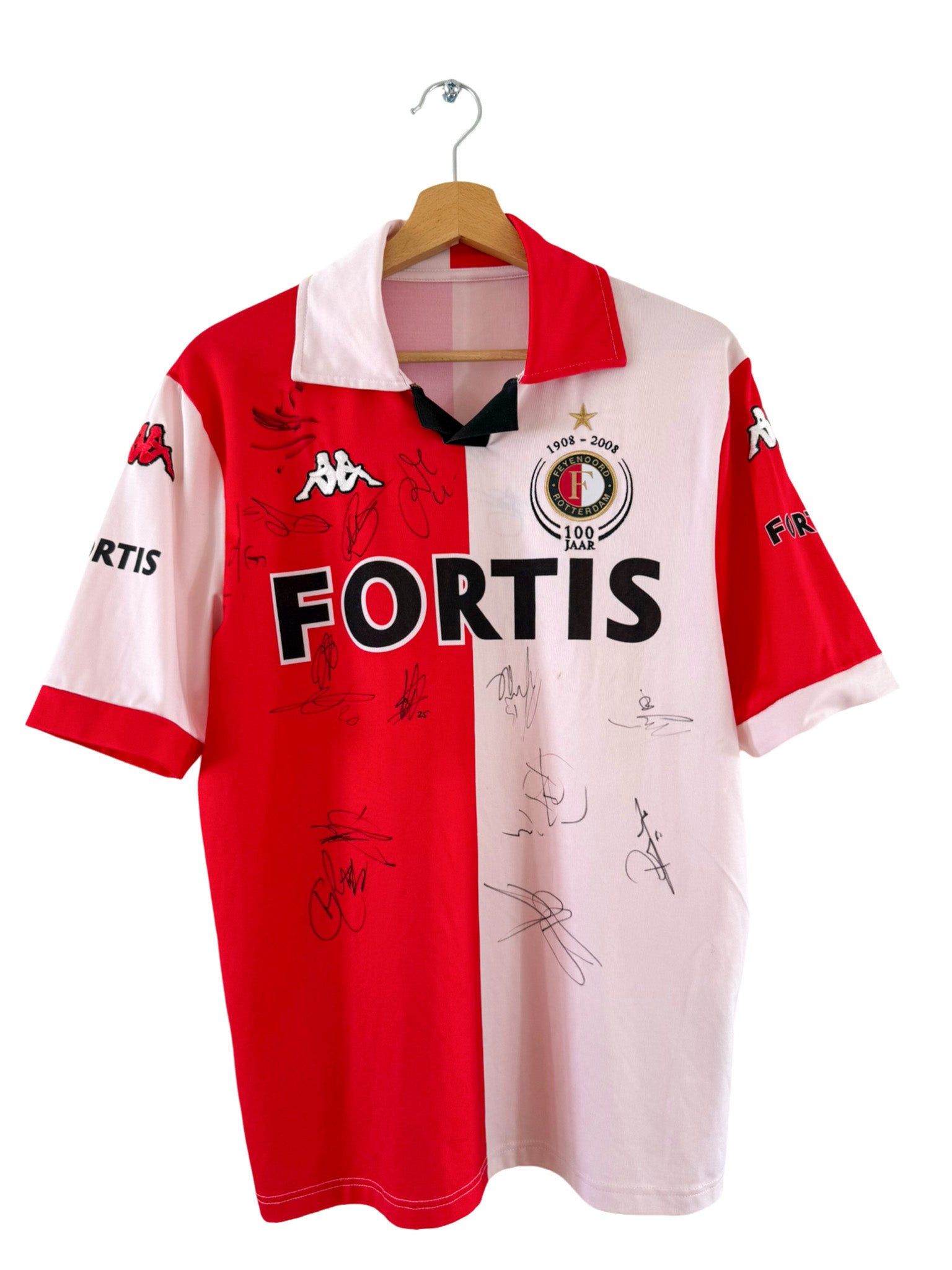 2007/2008 - Camiseta local del Feyenoord Kappa *Firmada* - Talla L