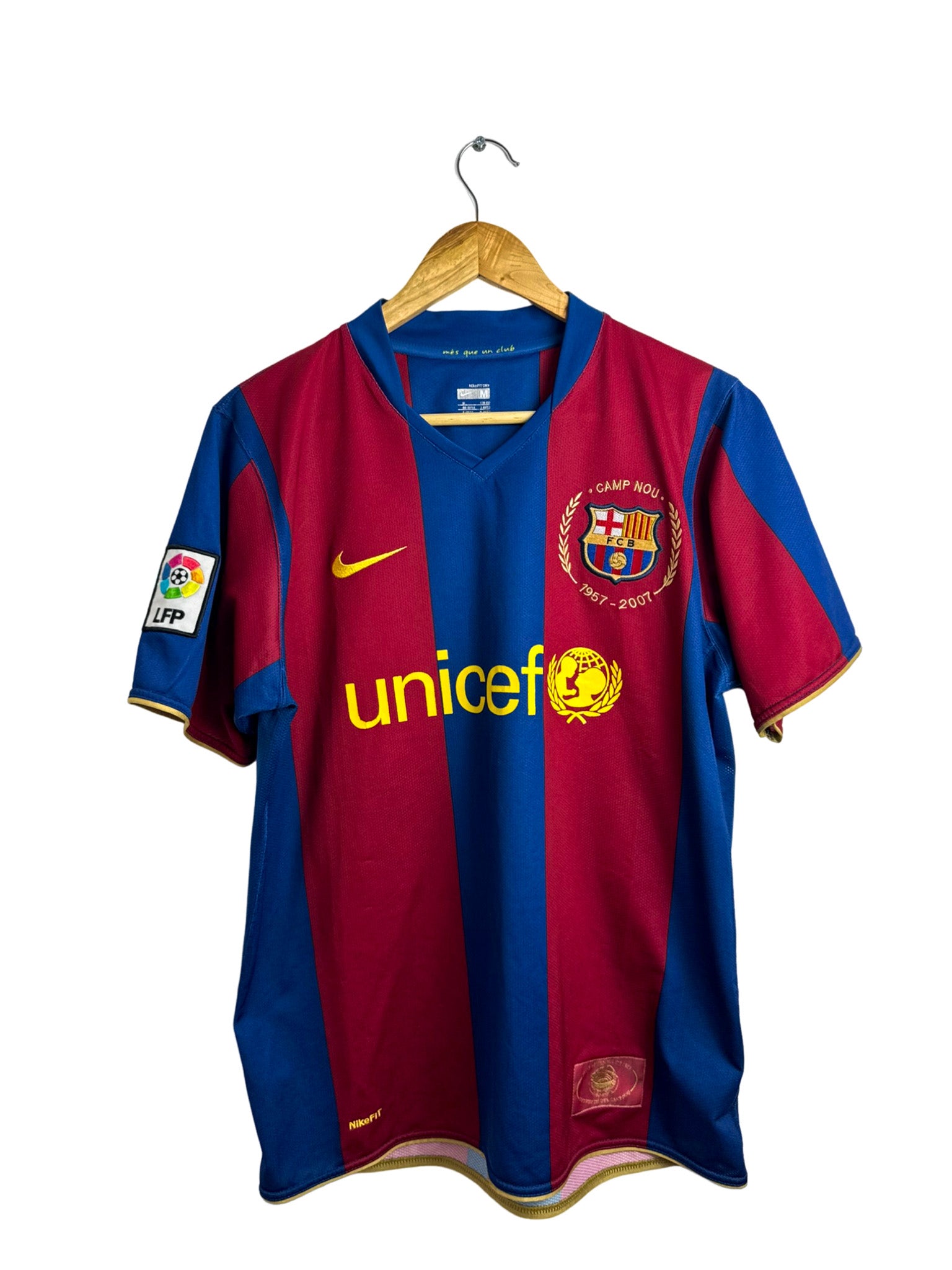 2007/2008 – Maillot FC Barcelone domicile [#10 Ronaldinho] Nike – M