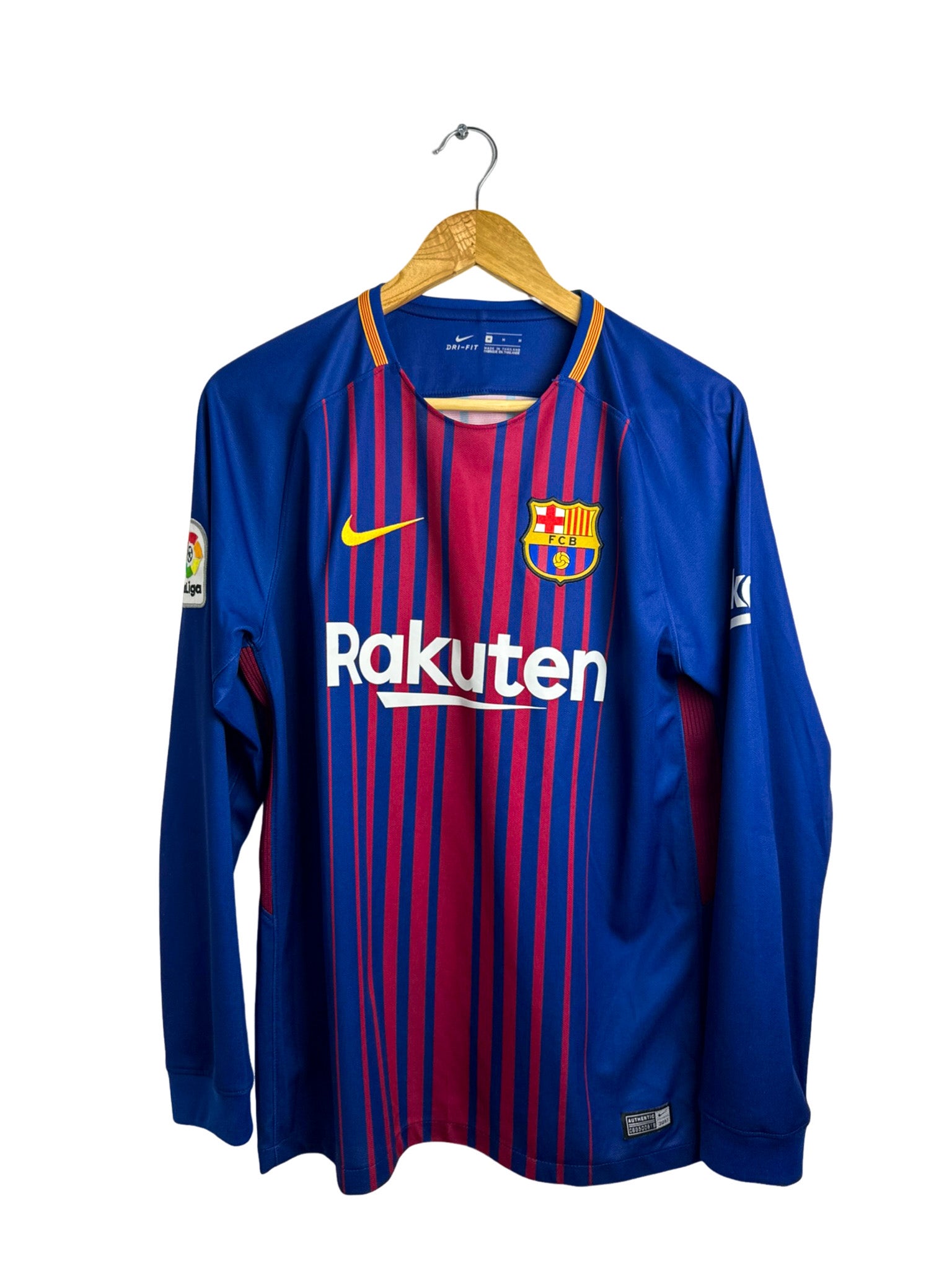 2017/2018 – Maillot FC Barcelone domicile *Manches Longues* [#10 Messi] – M