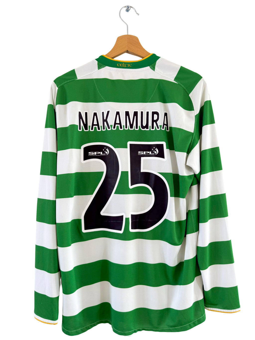 2006/2007 - Celtic Glasgow Home Shirt [#25 Nakamura] *long sleeves* - XL
