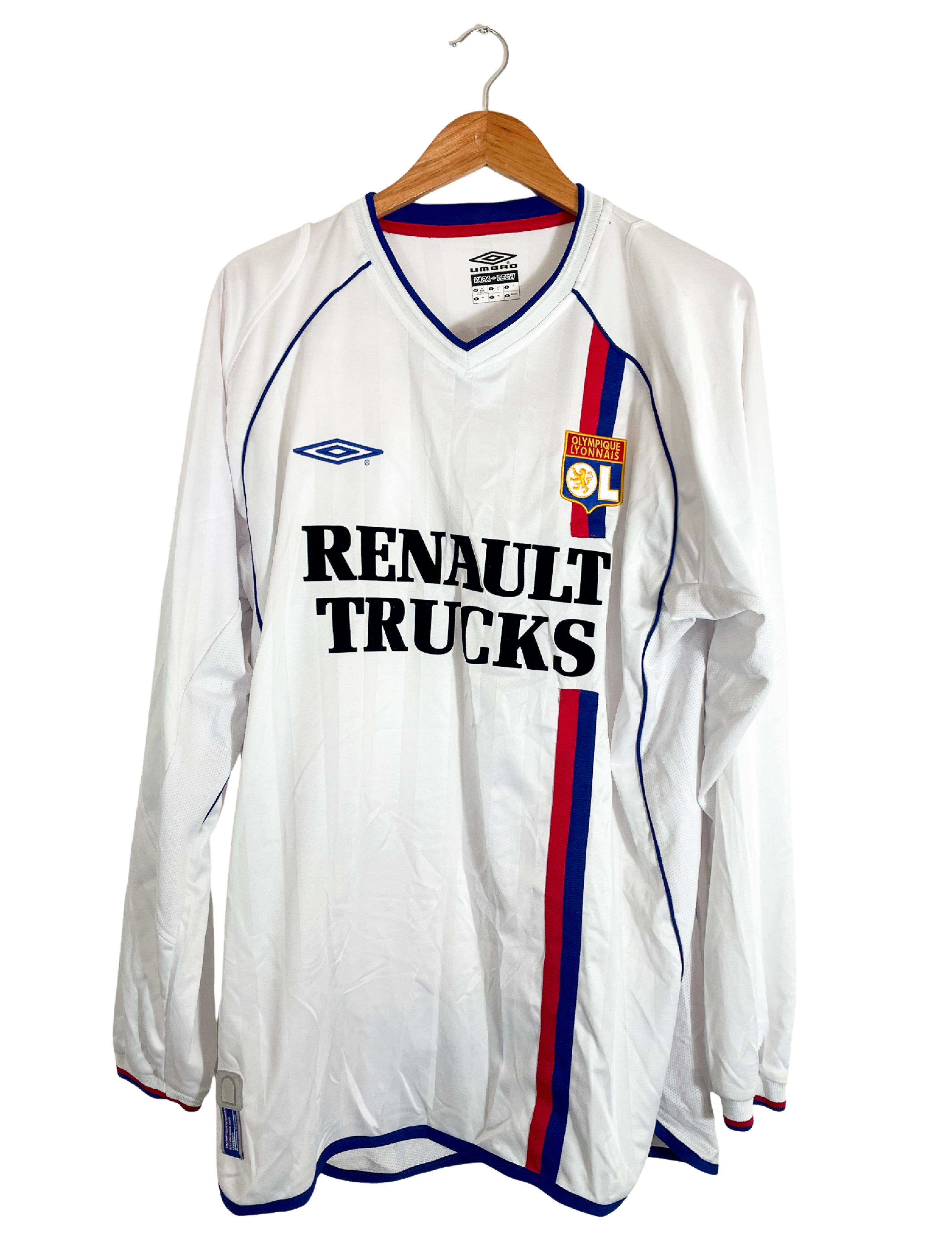 2003/2004 - Maillot *stock pro* Lyon domicile *manches longues* [#3 EDMILSON] - XL