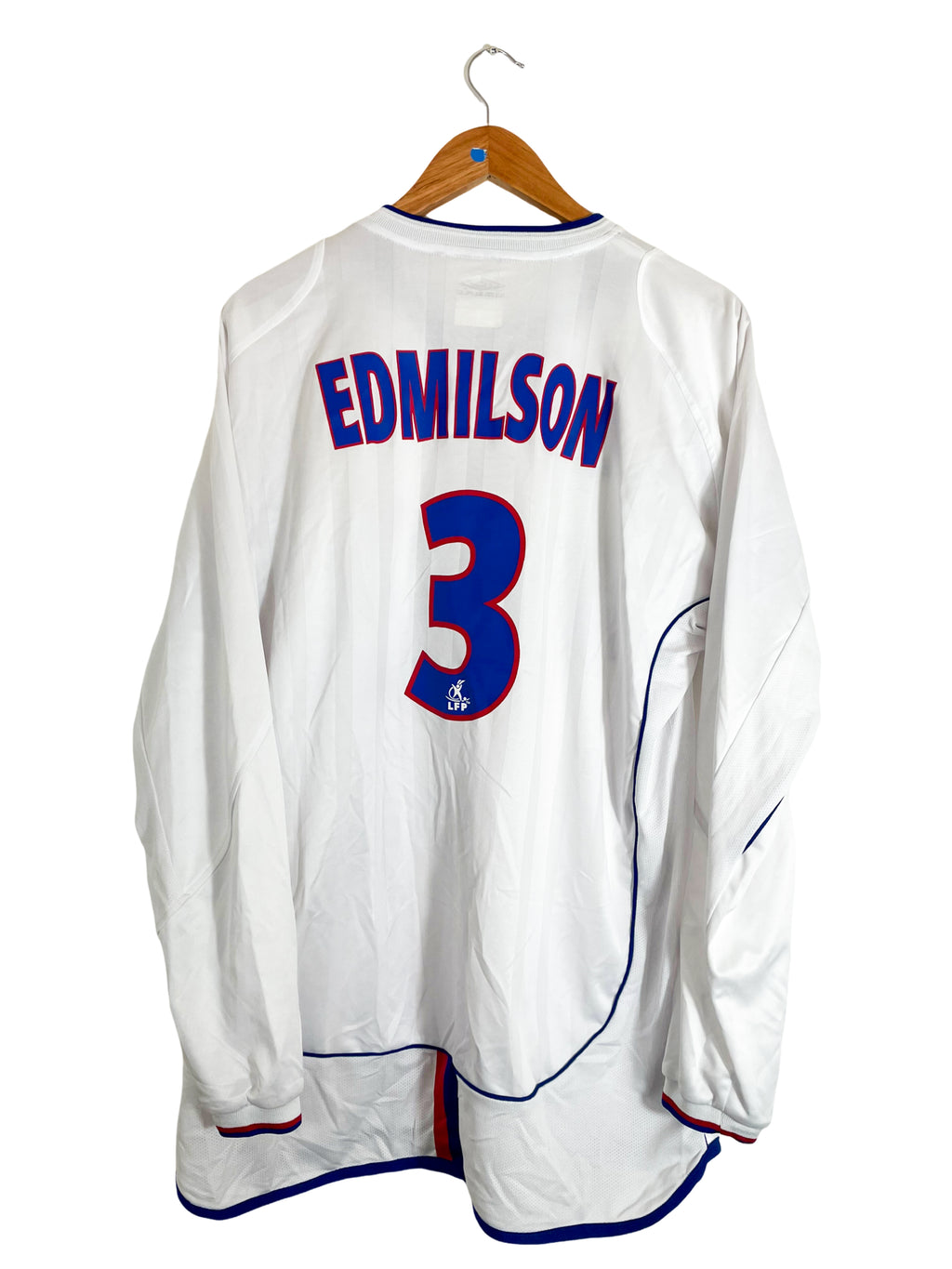 2003/2004 - Maillot *stock pro* Lyon domicile *manches longues* [#3 EDMILSON] - XL