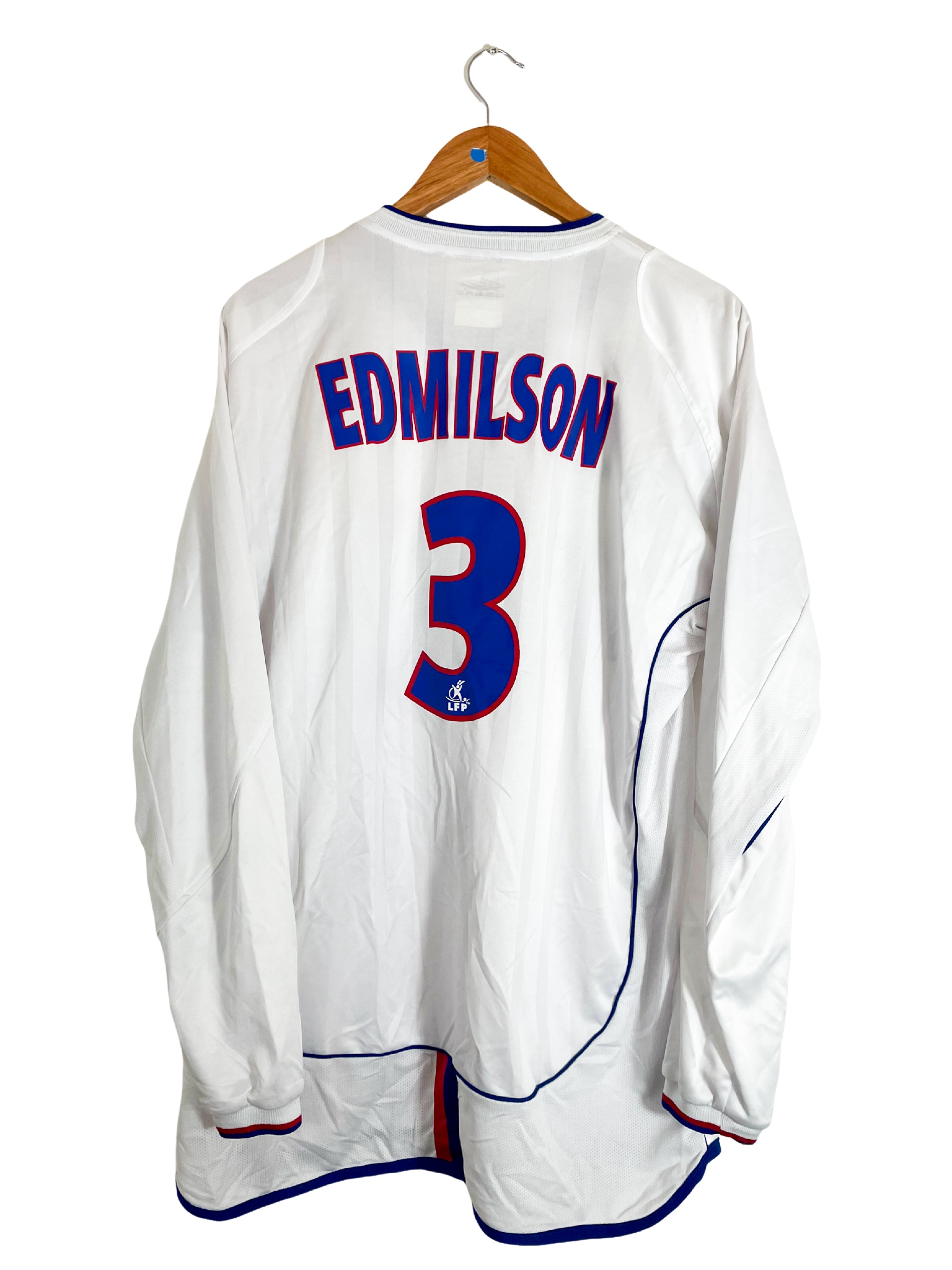 2003/2004 - Maillot *stock pro* Lyon domicile *manches longues* [#3 EDMILSON] - XL