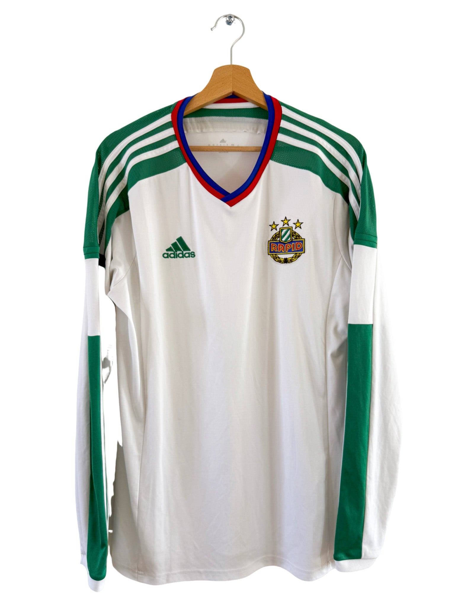 Camiseta Adidas de visitante del Rapid de Viena 2014/2015 (manga larga) - Talla L