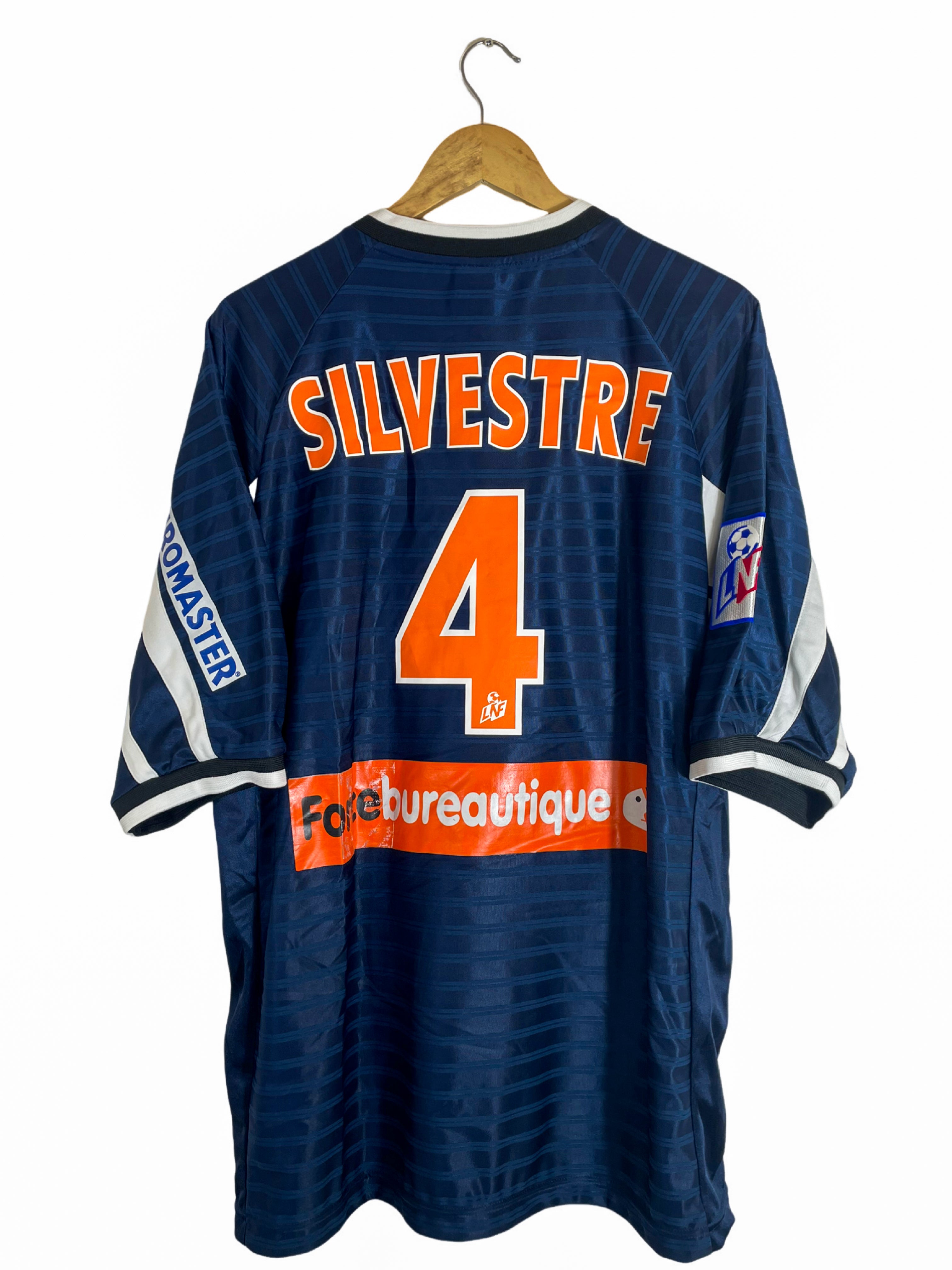 2001/2002 - Montpellier home *match worn* shirt [#4 SILVESTRE] - XL
