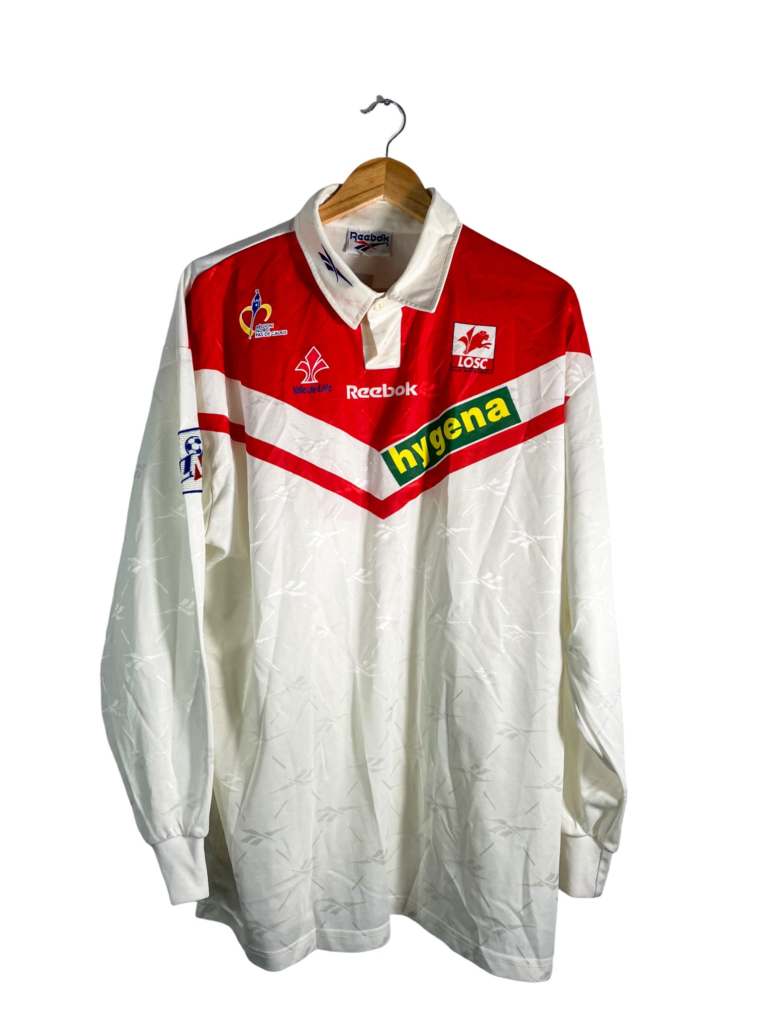 1997/1998 – Maillot Lille *Match Issue* [#12 Leclercq] –  XL