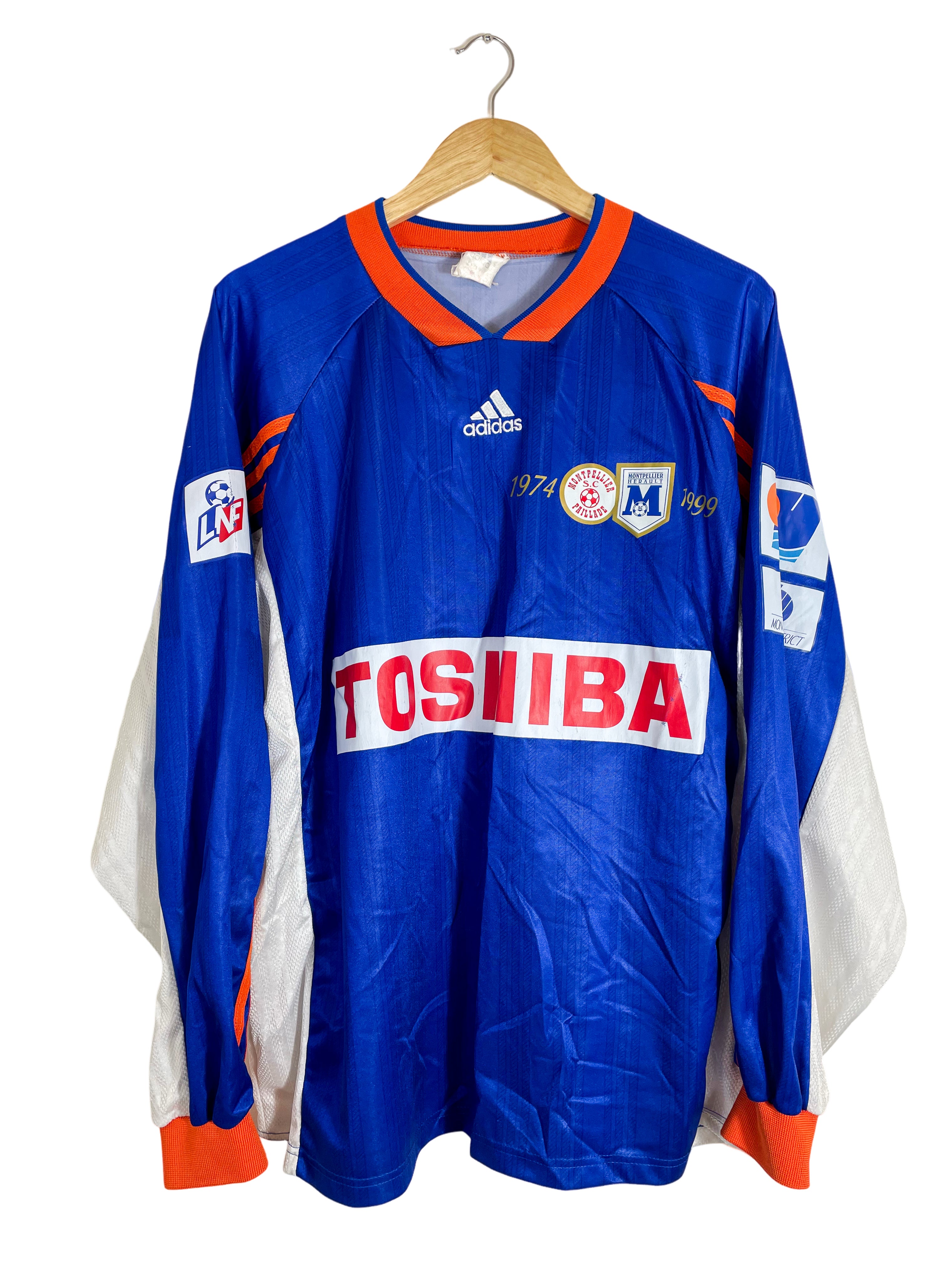 1999/2000 - Maillot *porté* Montpellier domicile [#3 DOS SANTOS] - XL