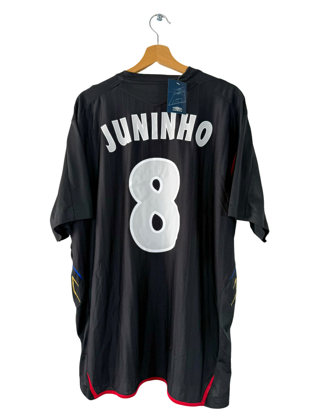 2007/2008 - Camiseta de visitante del Olympique Lyonnais [#8 Juninho] - 2XL