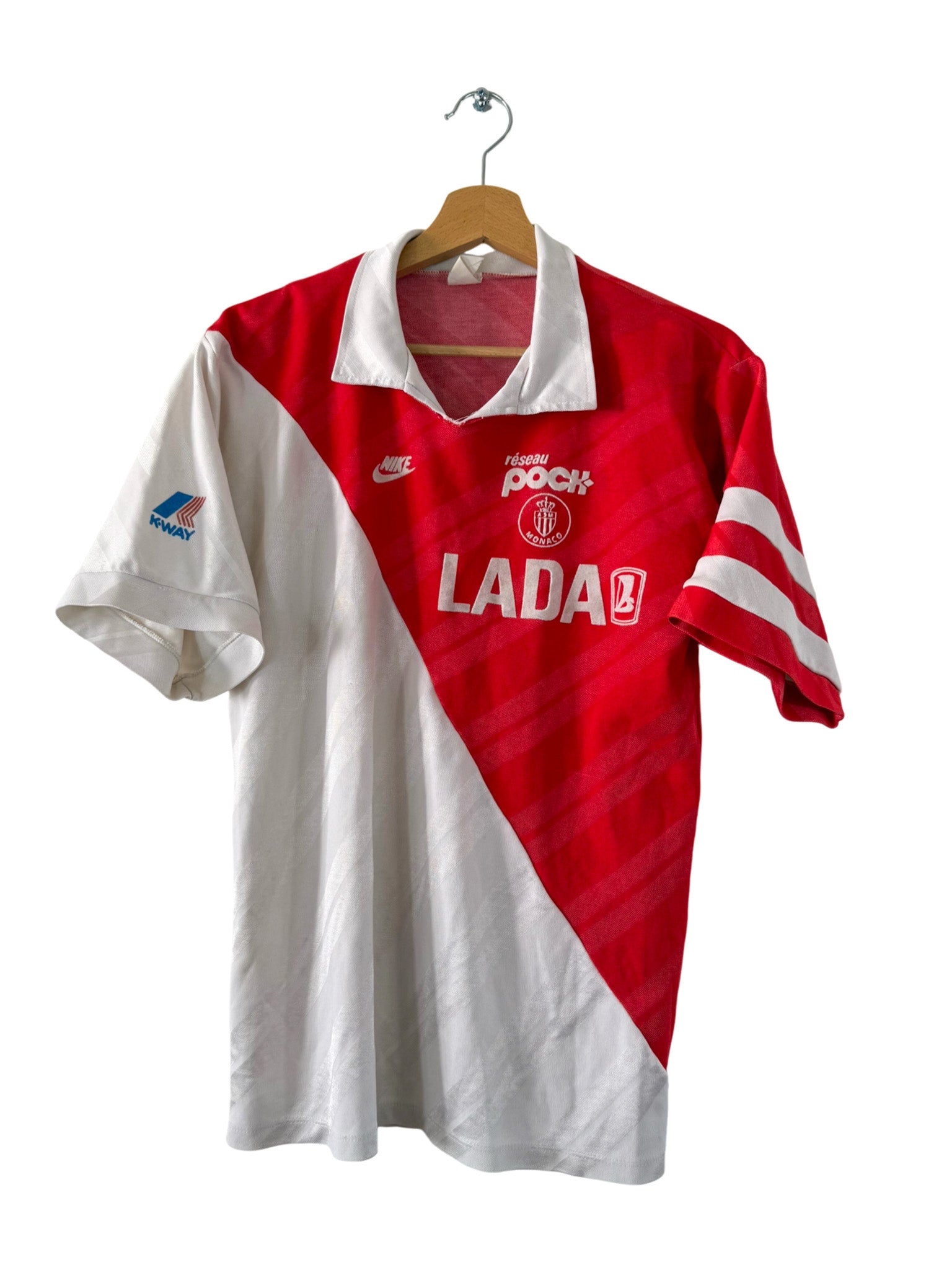 1988/1989 - Maillot AS Monaco domicile - S