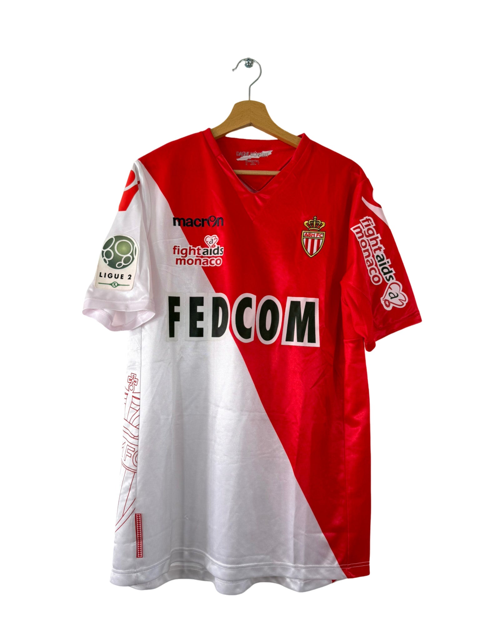 2011/2012 - AS Monaco home jersey [#4 Medjani] - L – Vista