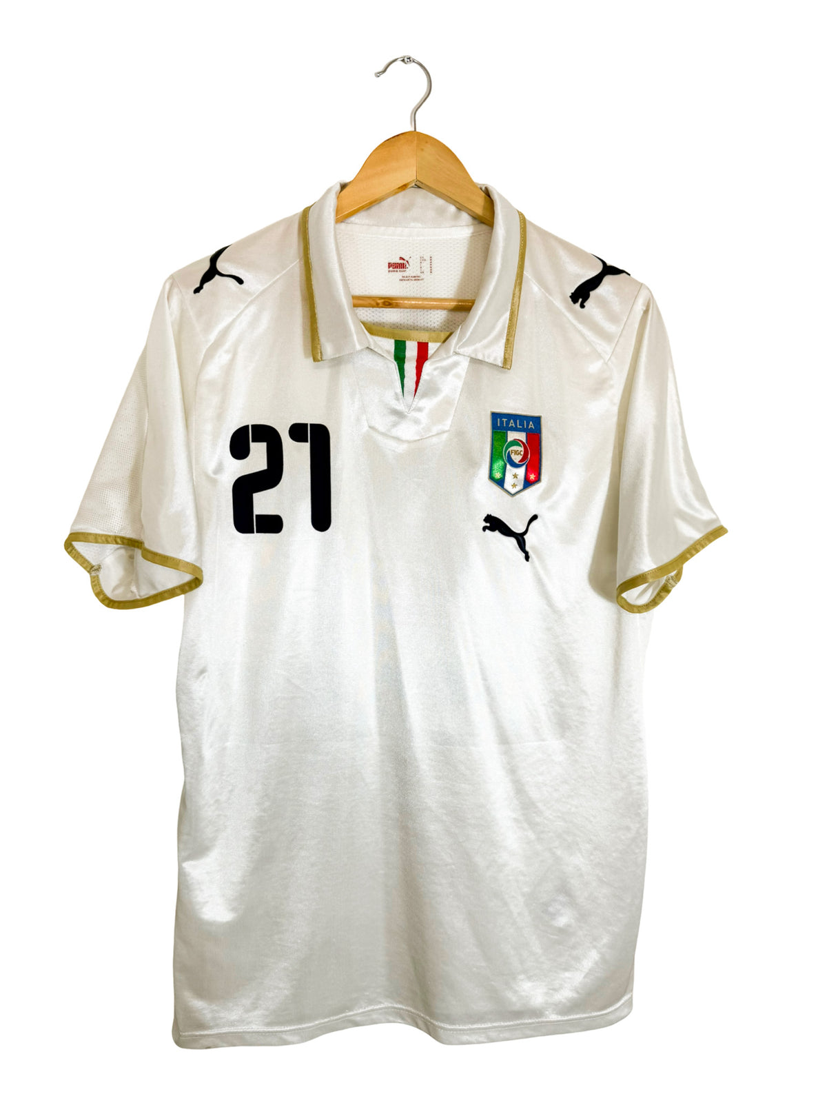 2008 – Maillot Italie extérieur [#21 Pirlo] – M