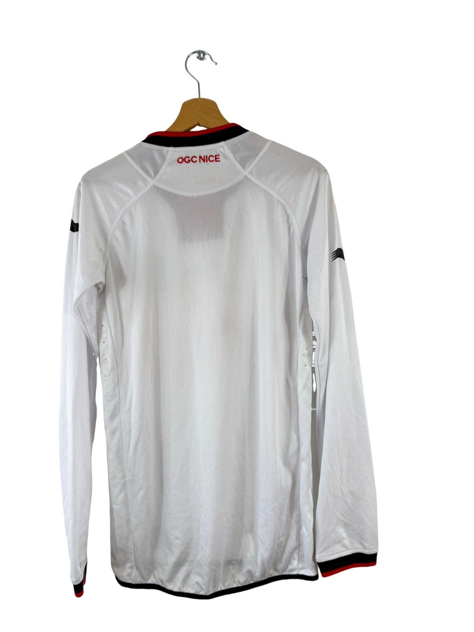 Camiseta de visitante del OGC Nice 2013/2014, Burrda Sport *Stock Pro* *Manga larga* - Talla M