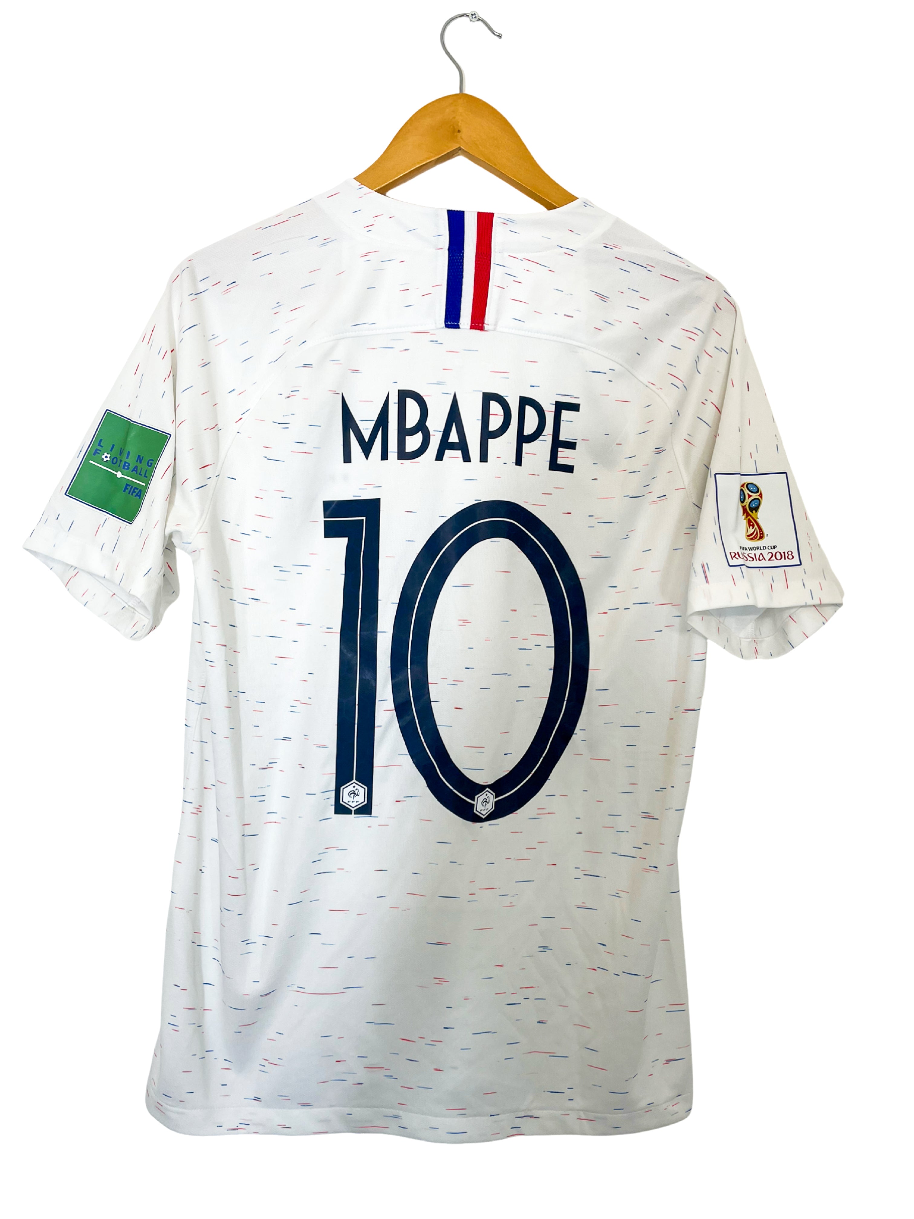 2018 – Maillot Équipe de France de football extérieur Coupe du Monde [#10 Mbappé] - M