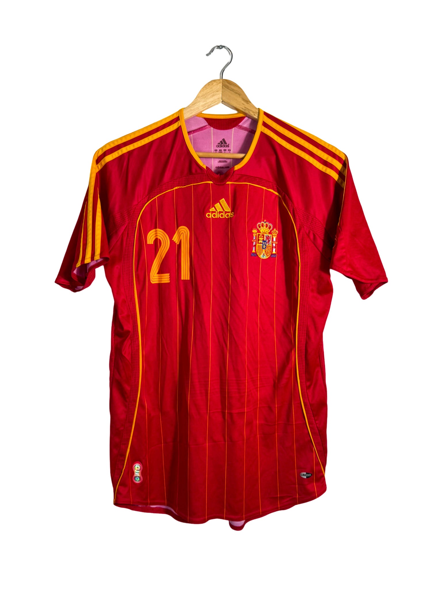 Maillot 2006/2007 Espagne domicile [#21 David Villa] Adidas - Taille S