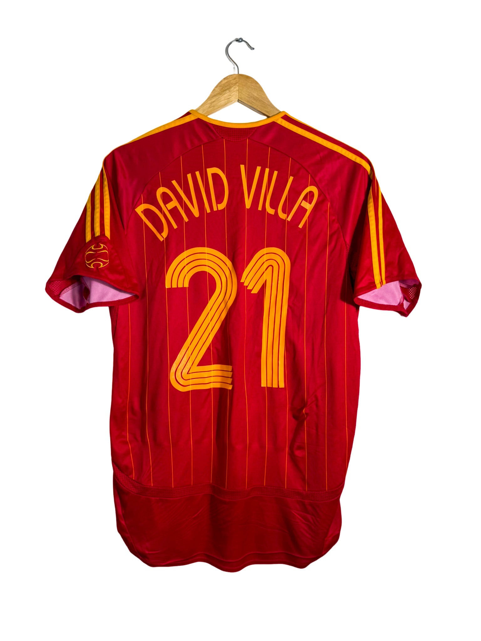 Maillot 2006/2007 Espagne domicile [#21 David Villa] Adidas - Taille S
