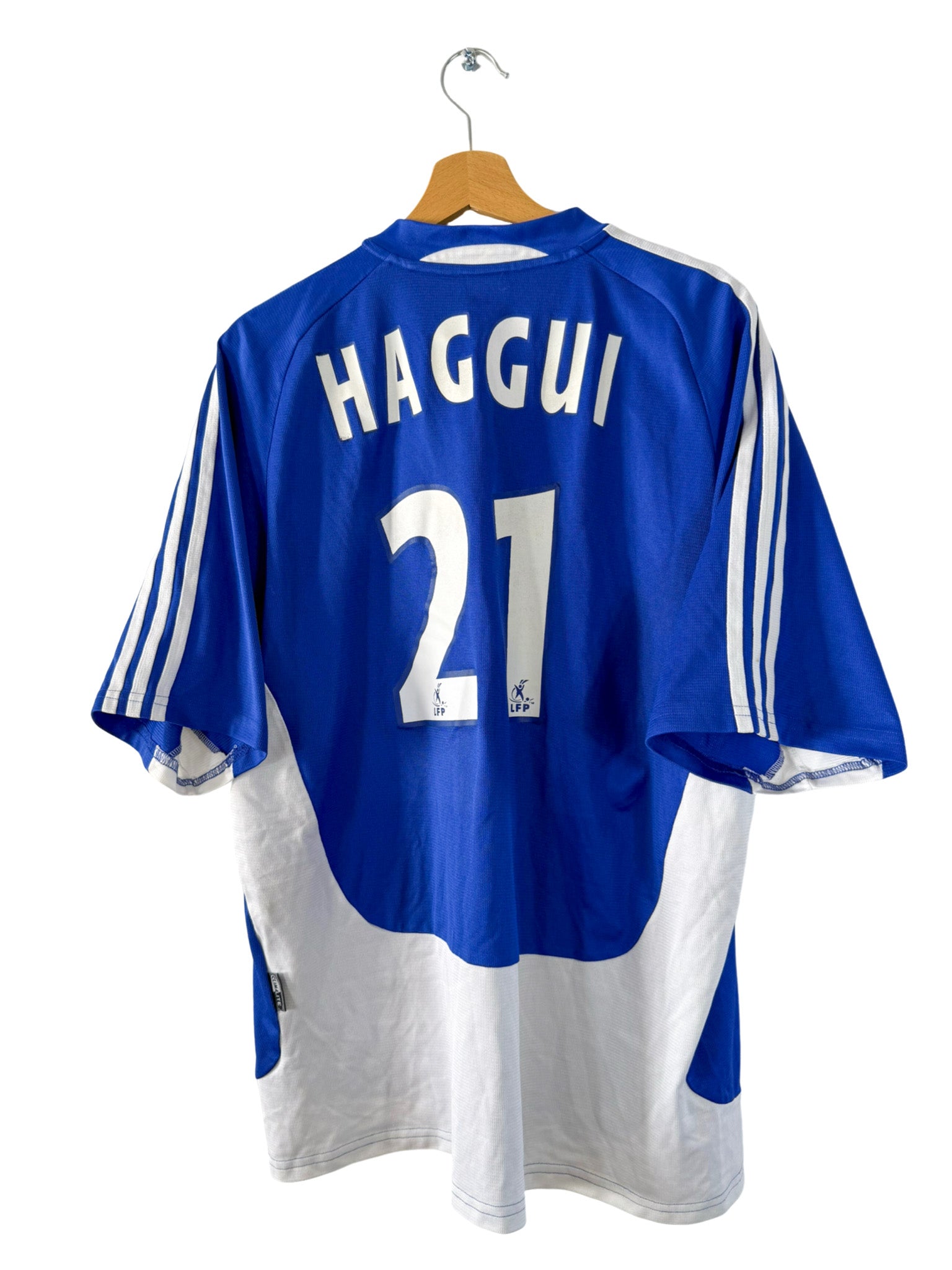 2003/2004 - Camiseta local del RC Estrasburgo [#21 Haggui] Adidas - Talla XL