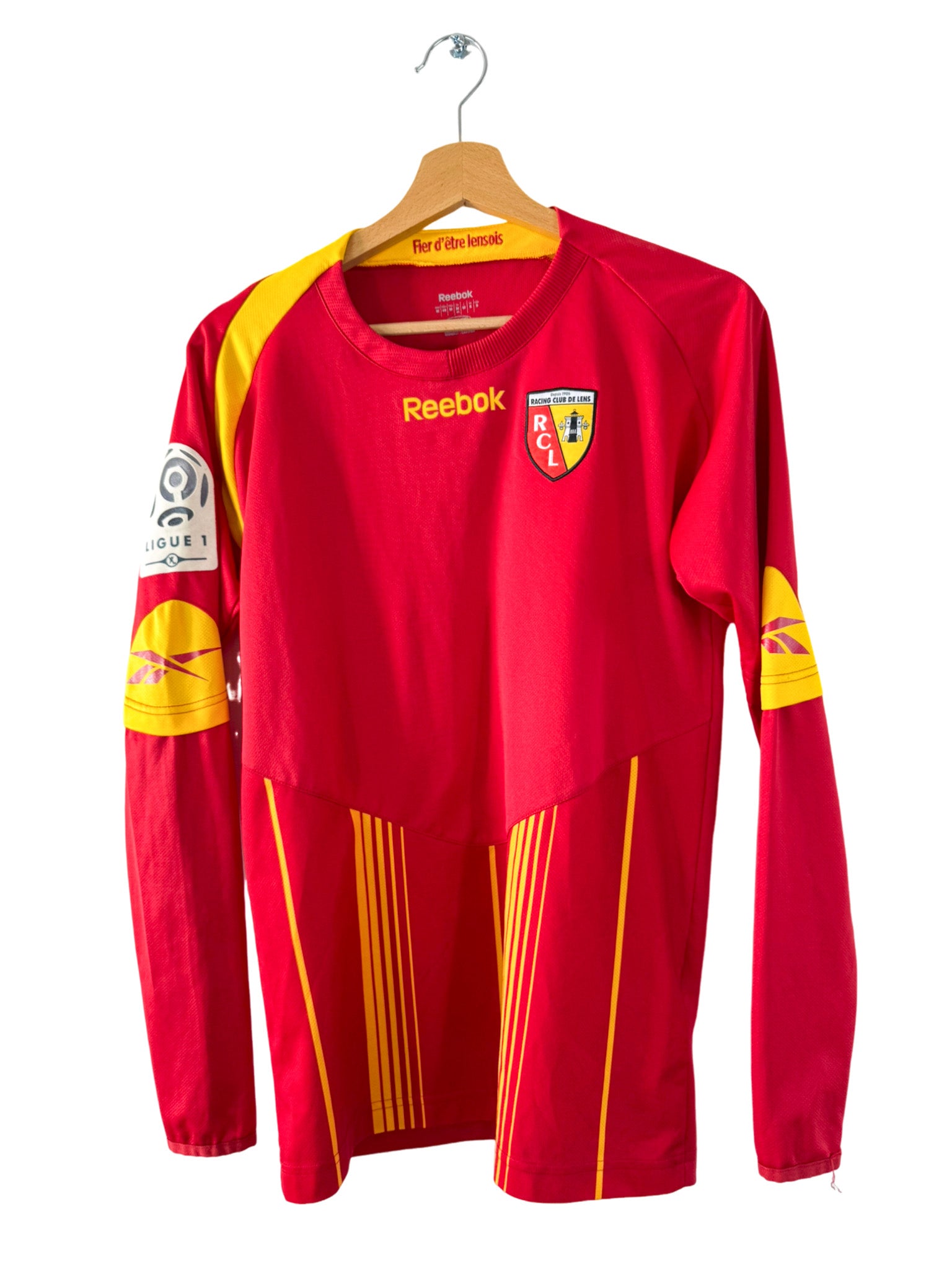2008/2009 - Camiseta local del RC Lens [#19 Sartre] Reebok *Manga larga* - Talla M