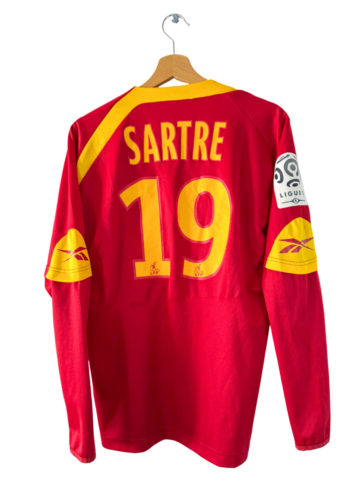 2008/2009 - Camiseta local del RC Lens [#19 Sartre] Reebok *Manga larga* - Talla M