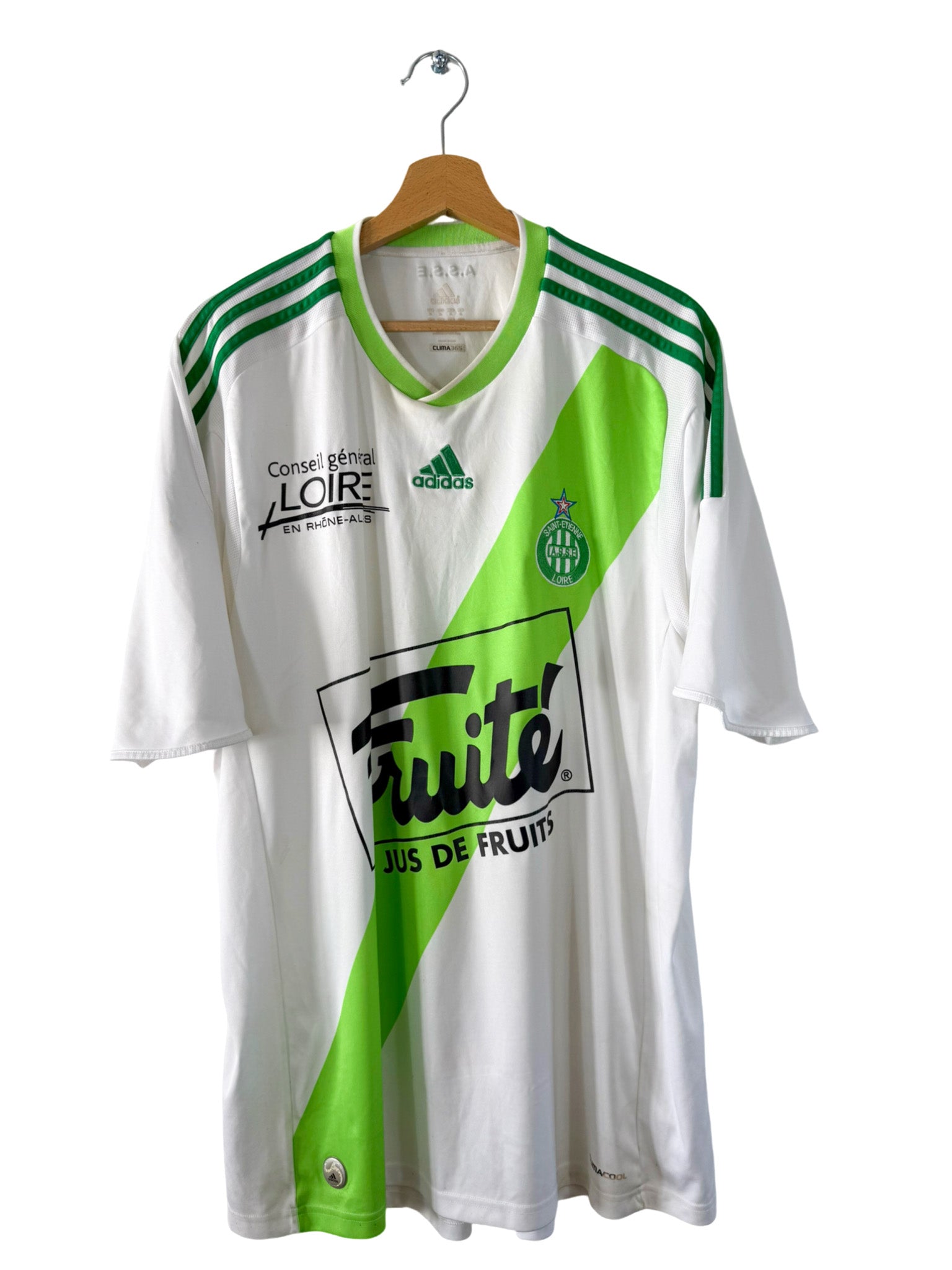 2009/2010 - Camiseta de visitante del AS Saint-Étienne Adidas - Talla XL