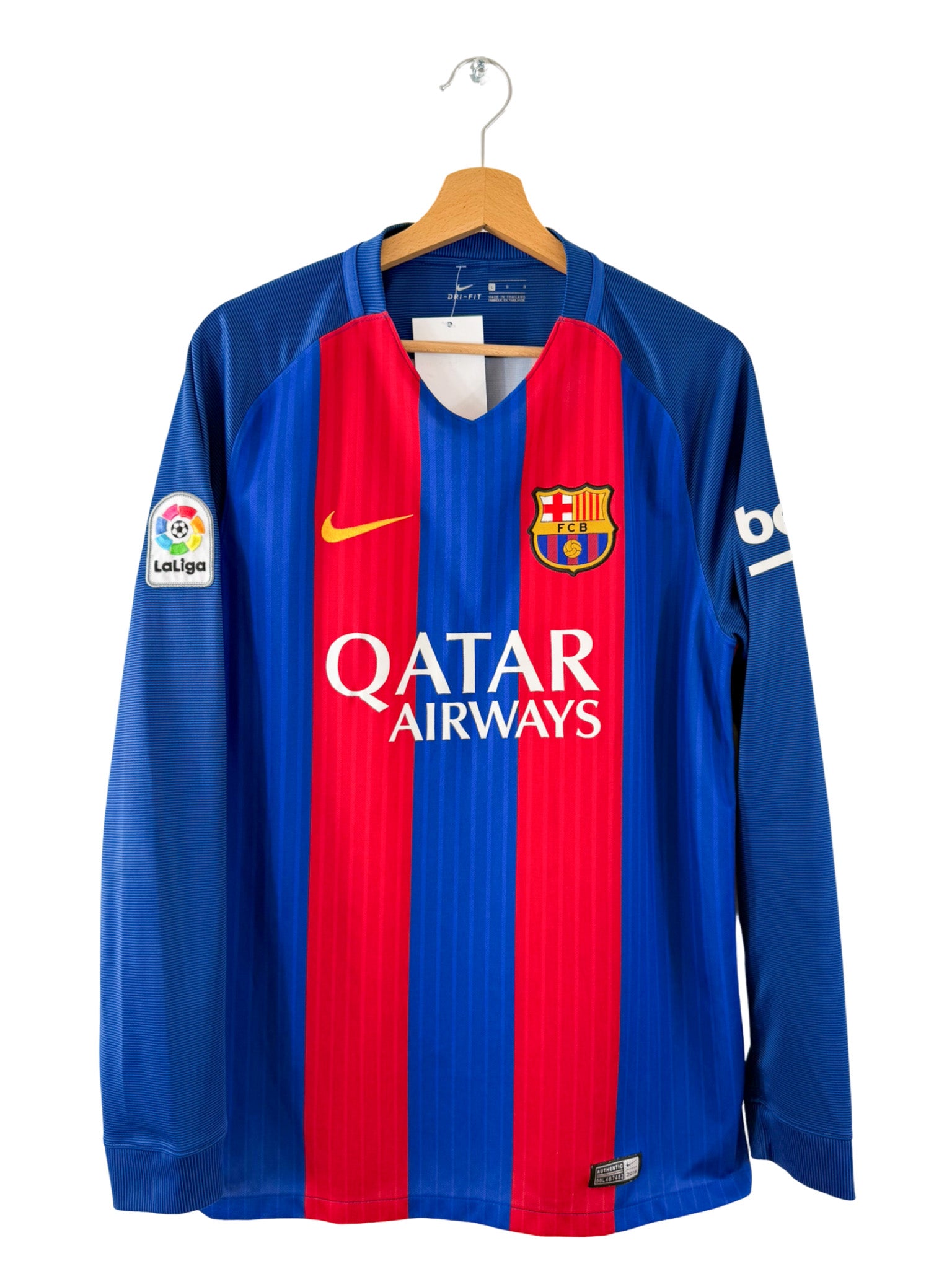 2016/2017 - Camiseta local del FC Barcelona [#11 NEYMAR JR] Nike de manga larga - Talla L