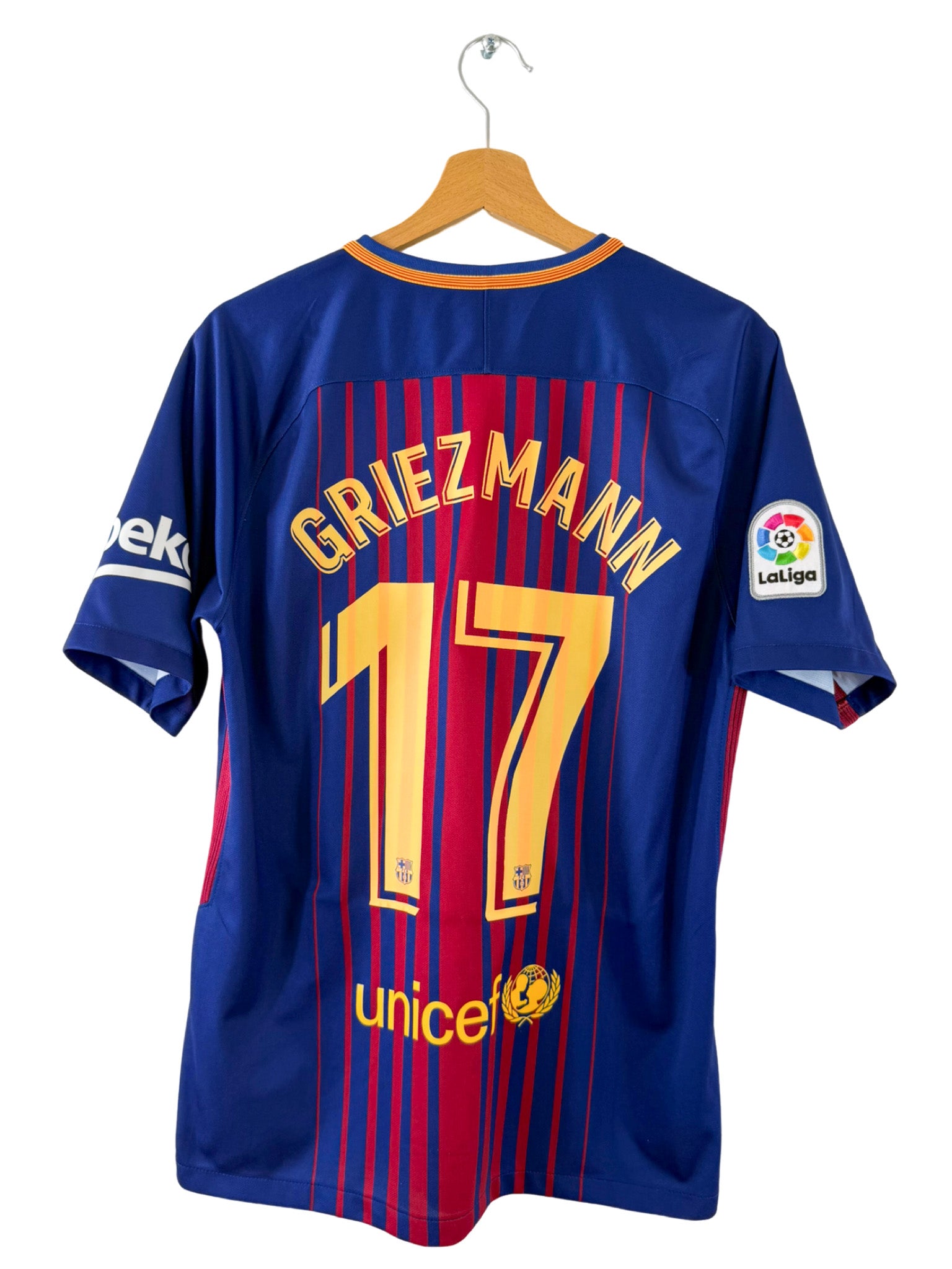 2017/2018 - Camiseta local del FC Barcelona [#17 GRIEZMANN] Nike *Nuevo* - Talla M