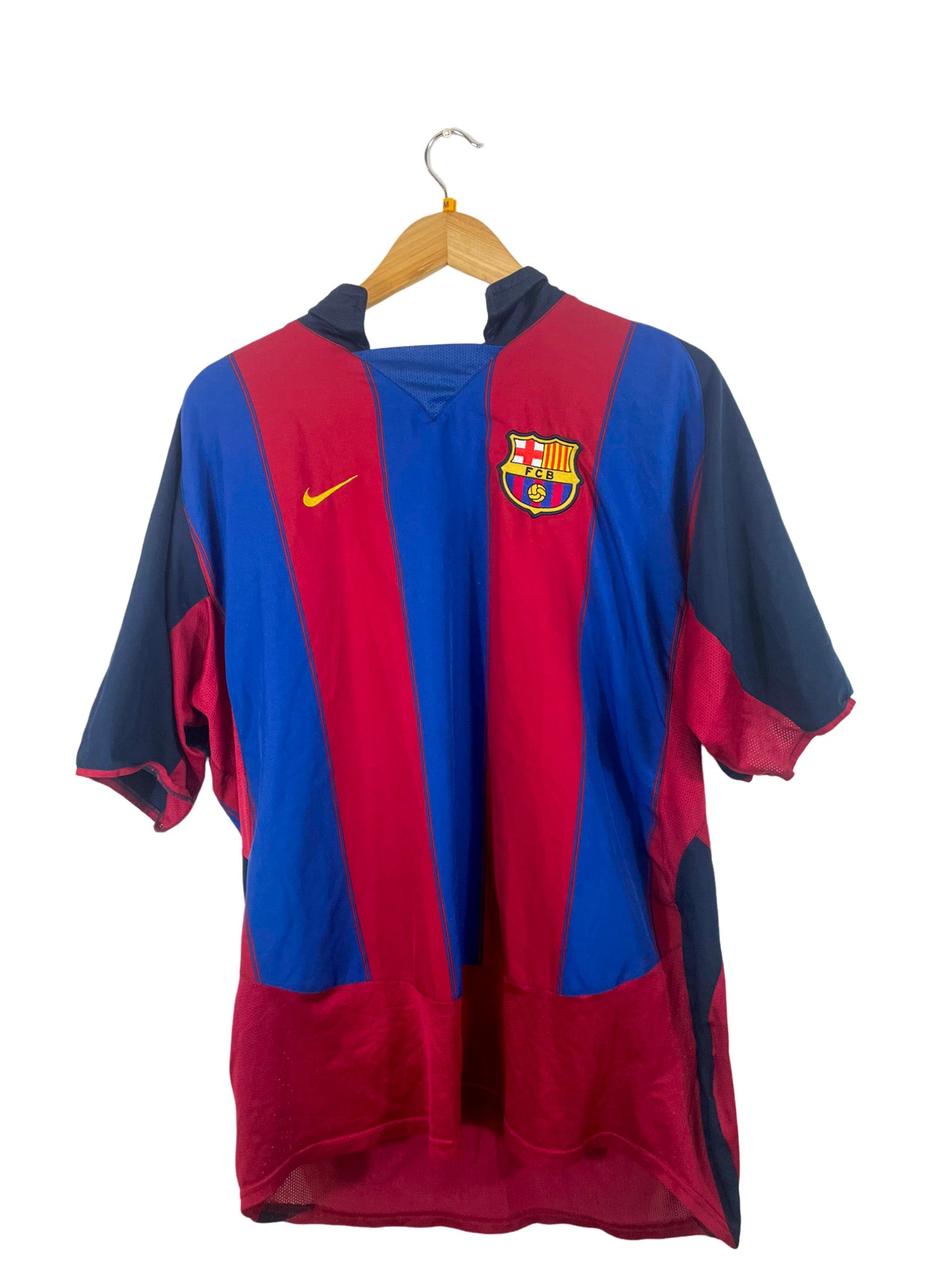 2003/2004 - FC Barcelona Home Jersey [#7 Saviola] - XL – Vista
