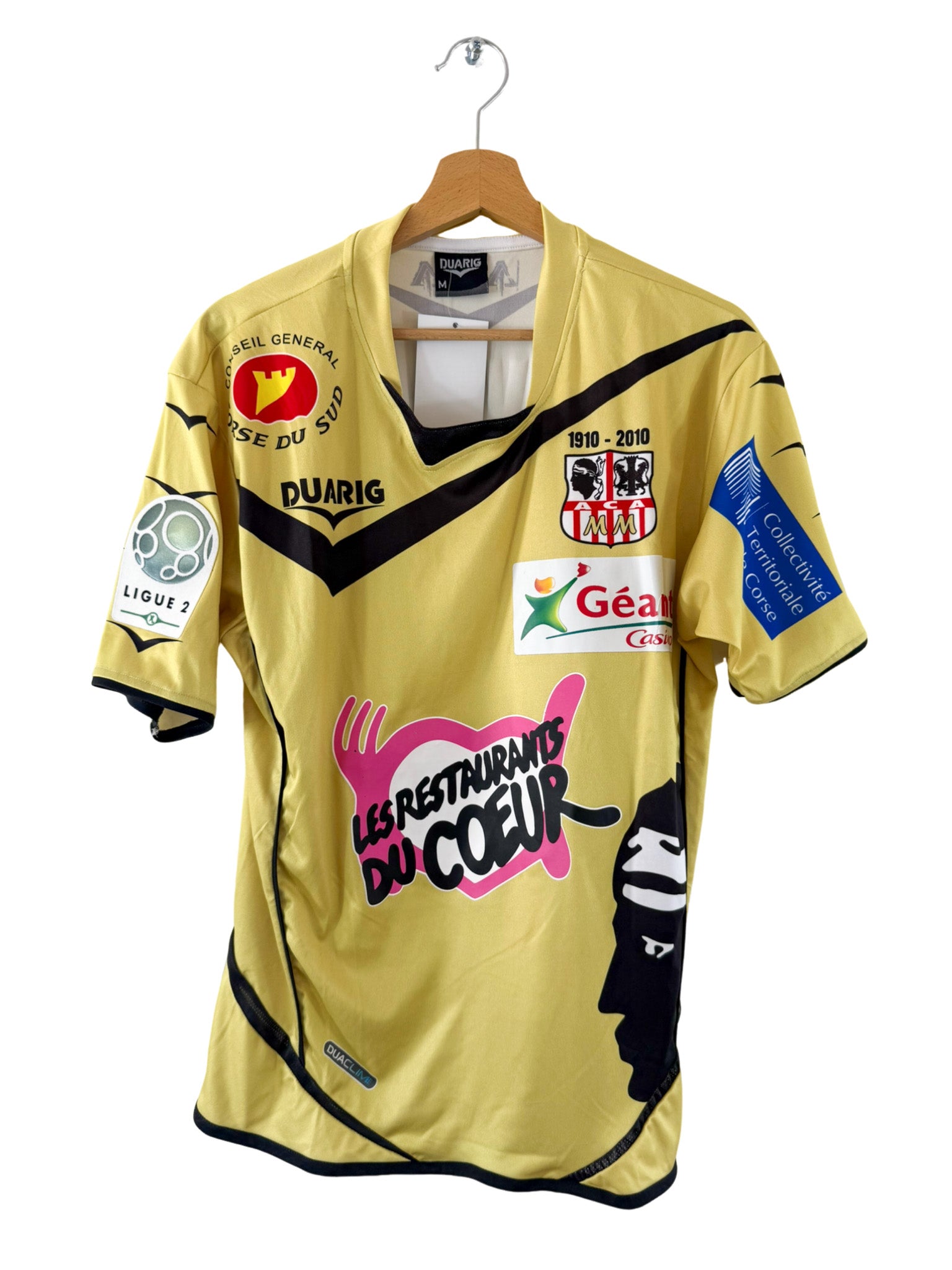 2009/2010 - Tercera camiseta del AC Ajaccio [#14 Riviere] Duarig *Match Issue* - Talla M