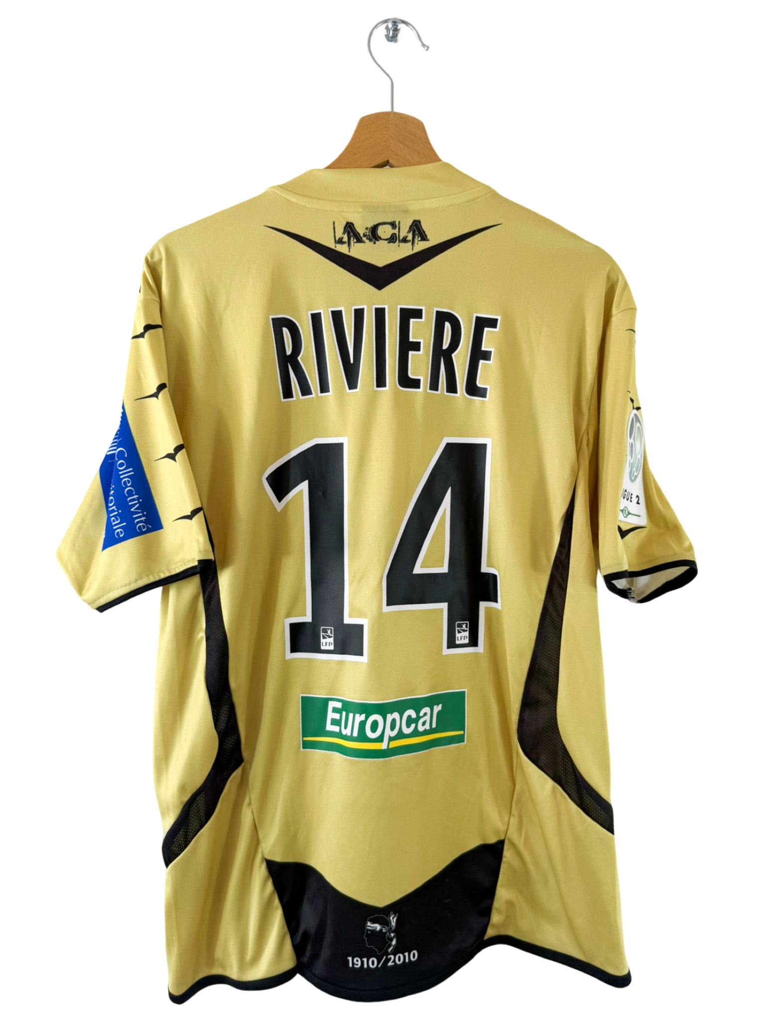 2009/2010 - Tercera camiseta del AC Ajaccio [#14 Riviere] Duarig *Match Issue* - Talla M