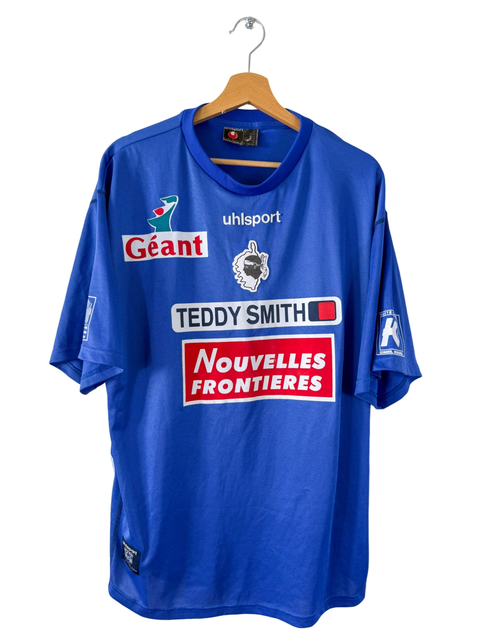 2003/2004 - Camiseta de local del SC Bastia Uhlsport - Talla XL