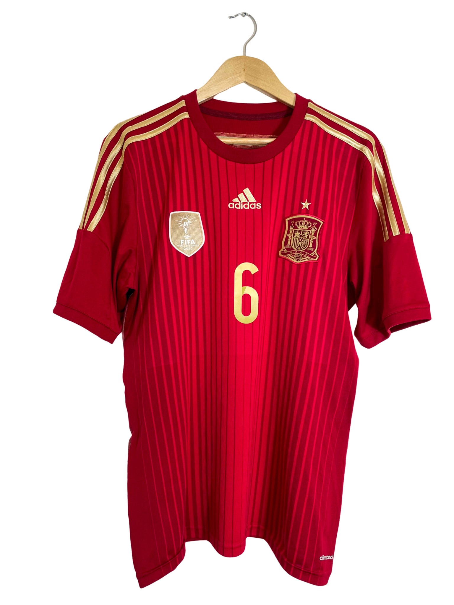 2014 – Maillot Espagne domicile [#6 A. Iniesta] – Taille L