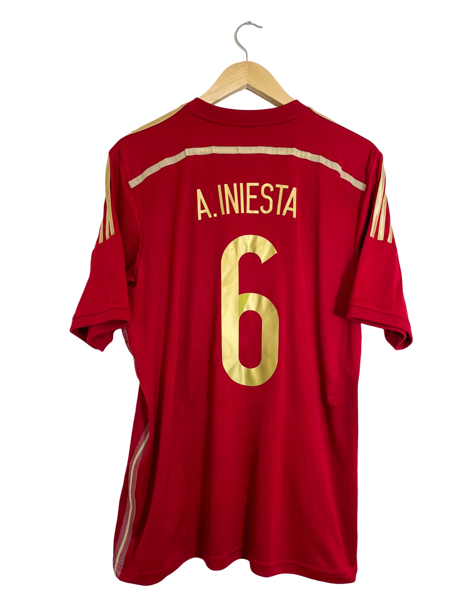 2014 – Maillot Espagne domicile [#6 A. Iniesta] – Taille L