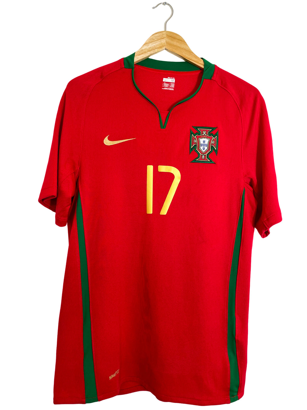 2008 – Portugal Home Shirt [#17 Quaresma] - Size M