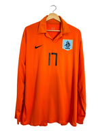 2006 - Camiseta local de Países Bajos [#17 Van Persie] *Mangas largas* - 2XL