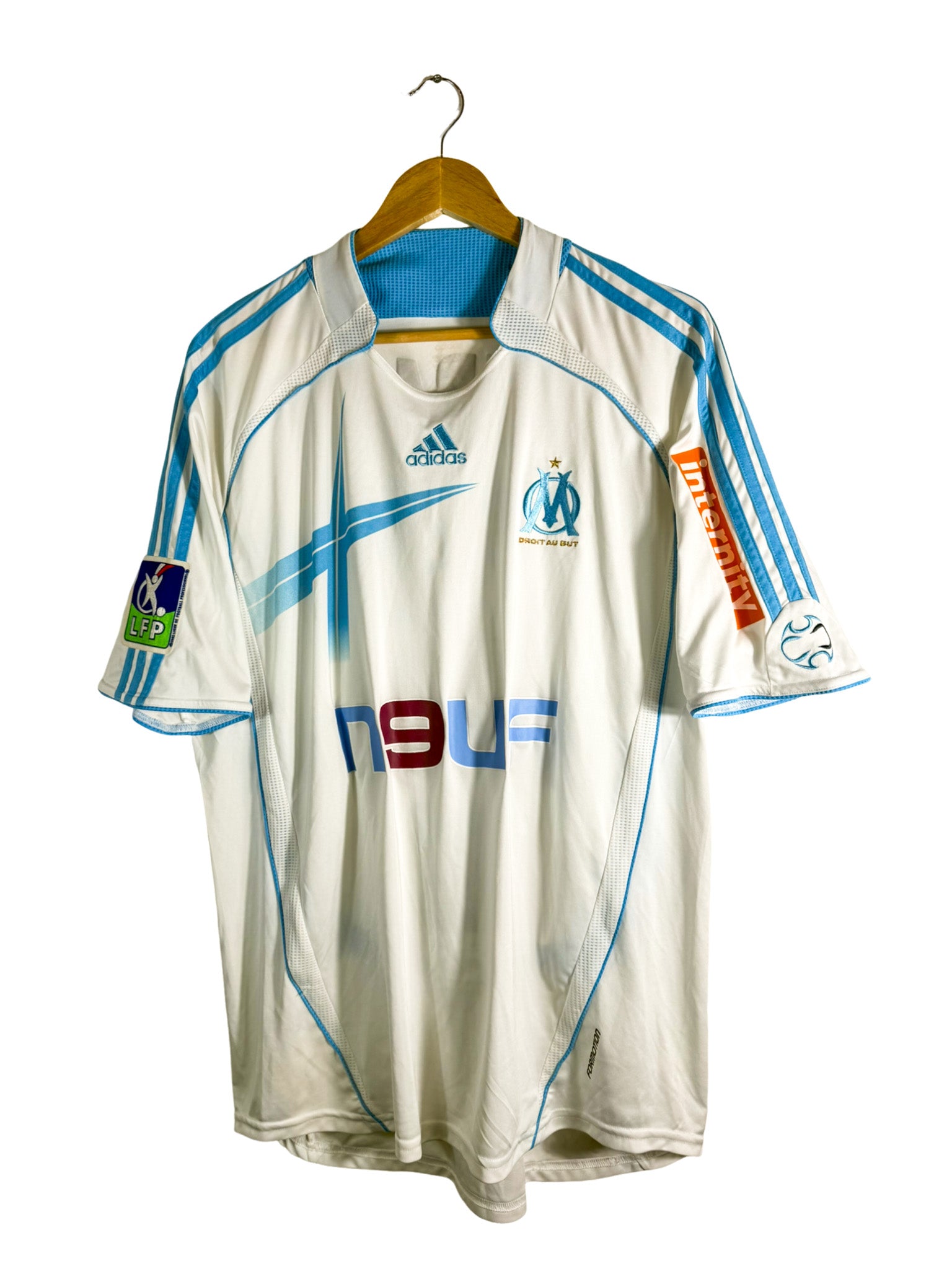 2006/2007 – Maillot Olympique de Marseille domicile [#15 Zubar] *Match Issue* Adidas - XL