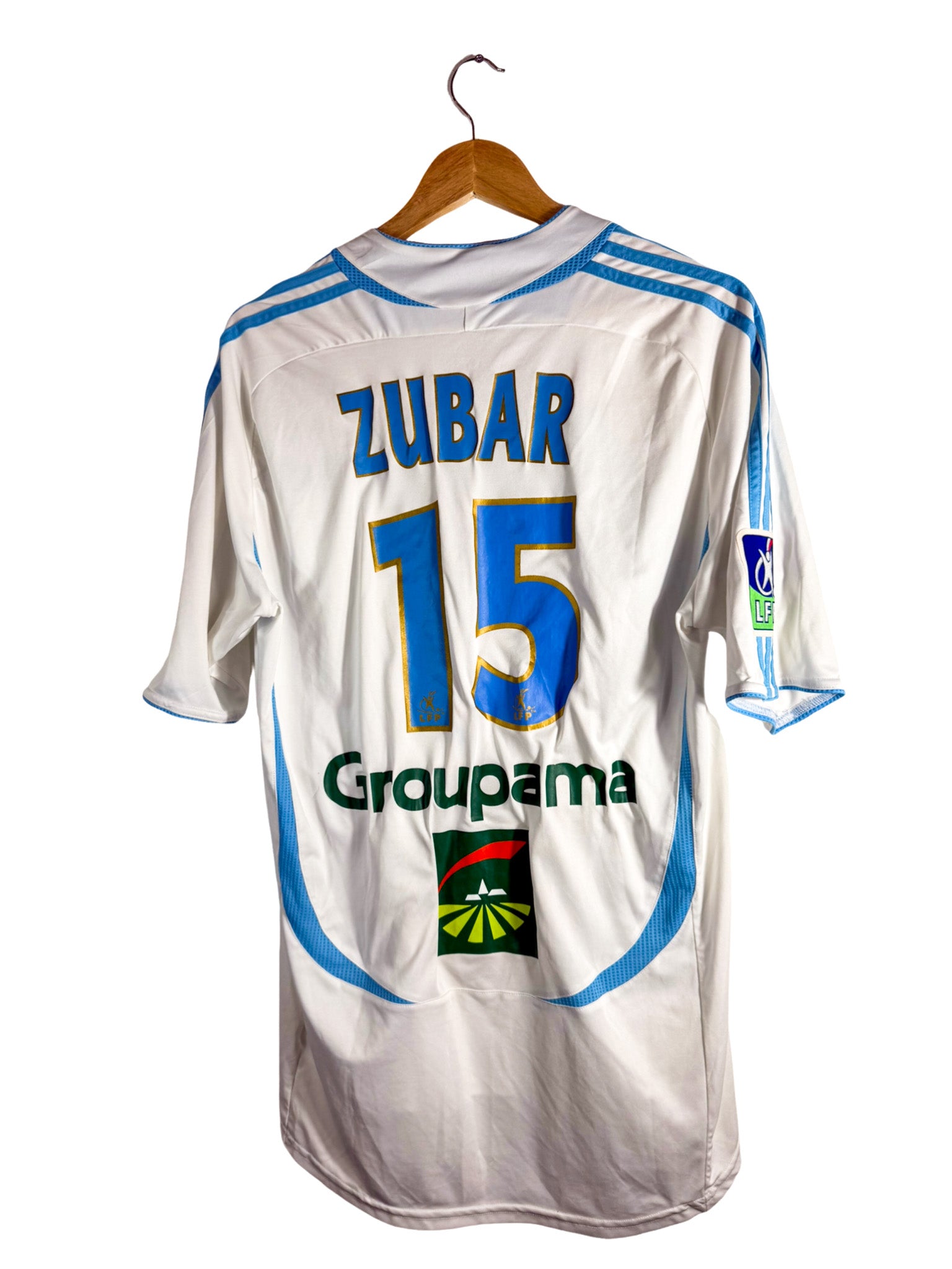 2006/2007 – Maillot Olympique de Marseille domicile [#15 Zubar] *Match Issue* Adidas - XL